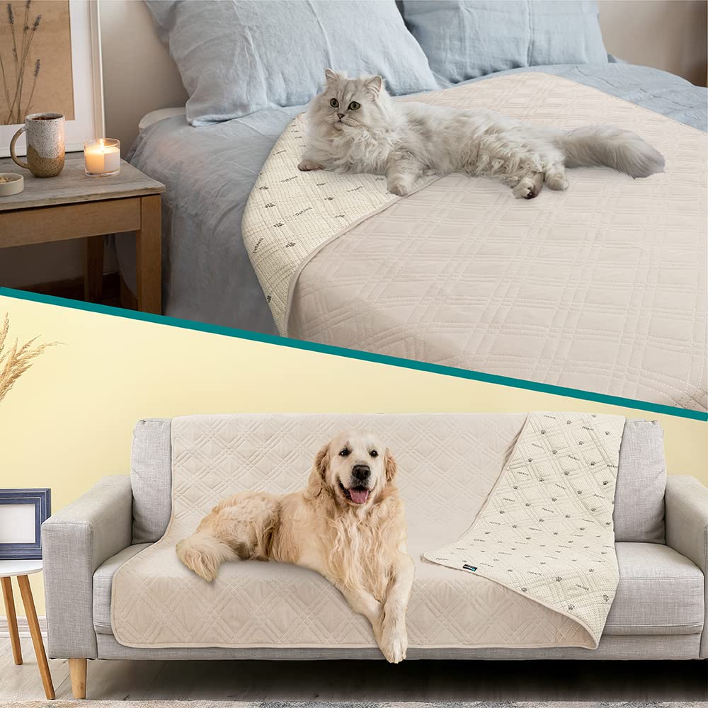 Petami Waterproof Dog Blanket Dog Bed Couch Cover Pet Blanket For Couch Sofa | Furniture Protector For Dogs Cat Reversible Pet P