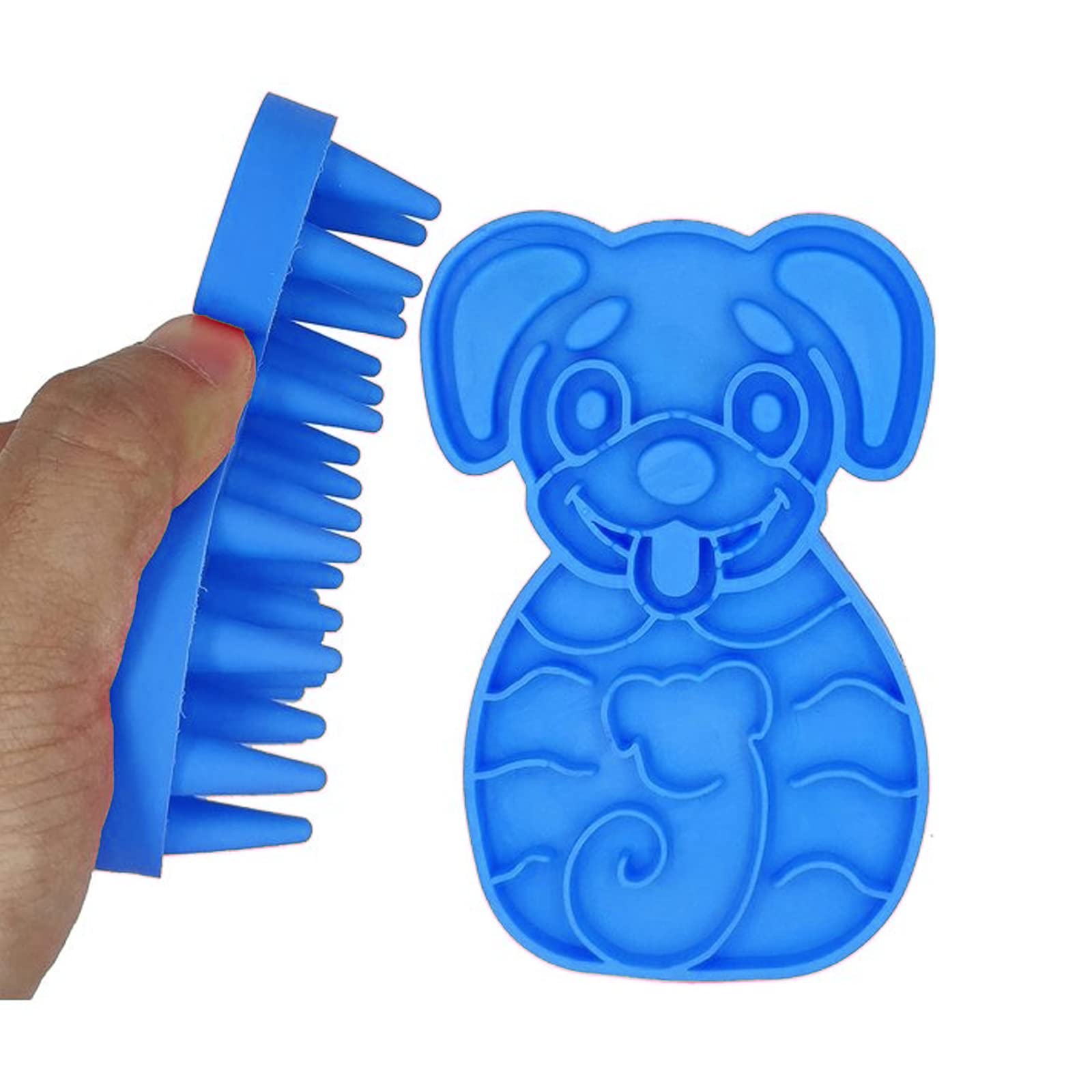 Emily Pets Cat Brush UltraSoft Silicone Washable Grooming Shedding Shower Massage Bath Comb Pet BrushesSafe & No ScratchingRe