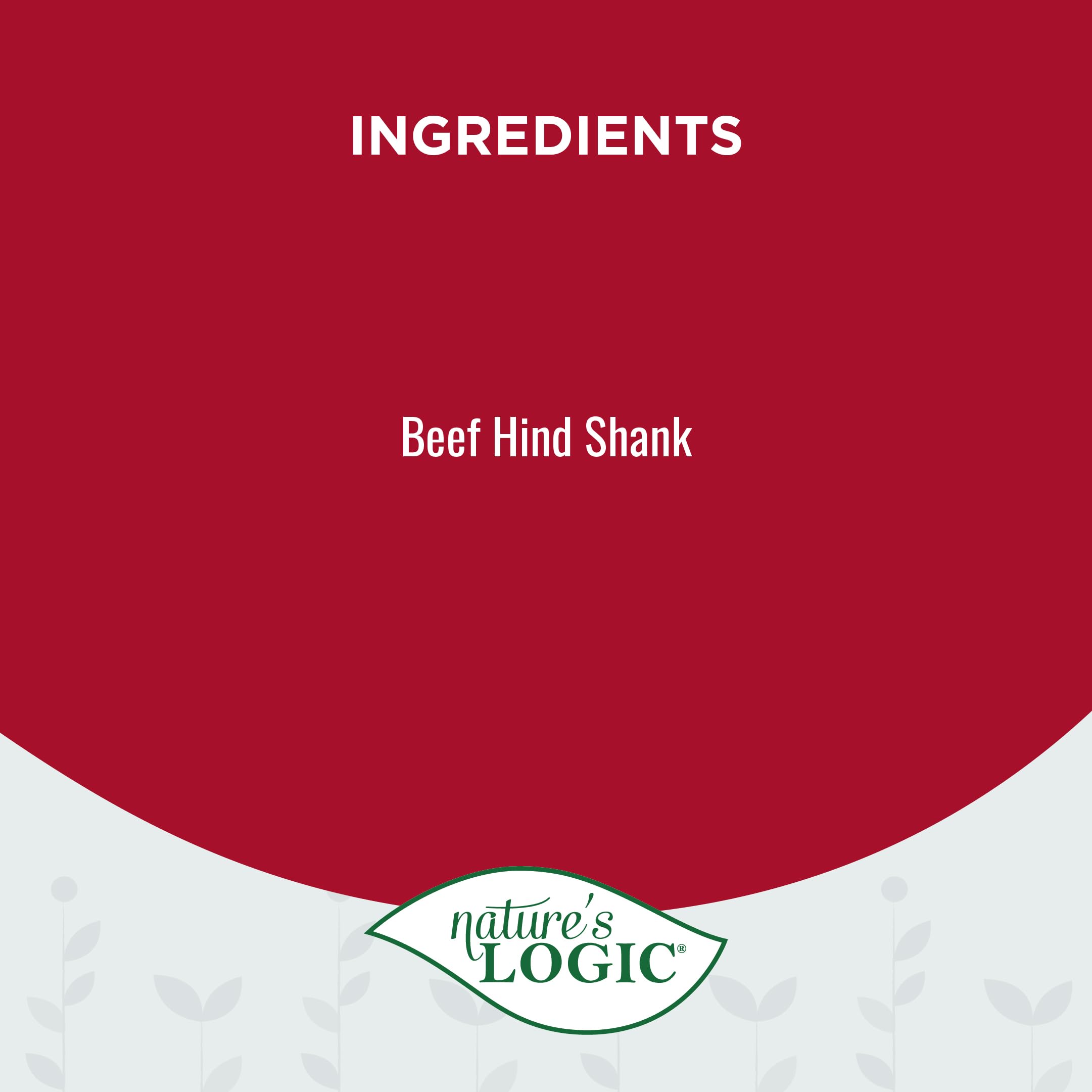 Natures Logic Beef 7-8 Hind Shank Bone Treat, 1lb, 1 Pack