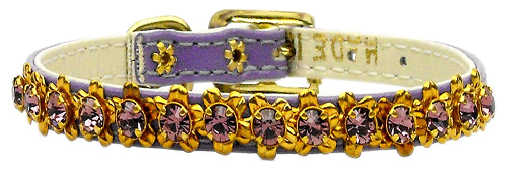 Mirage Pet Products Hampton Pet Collar, Size 8, Purple