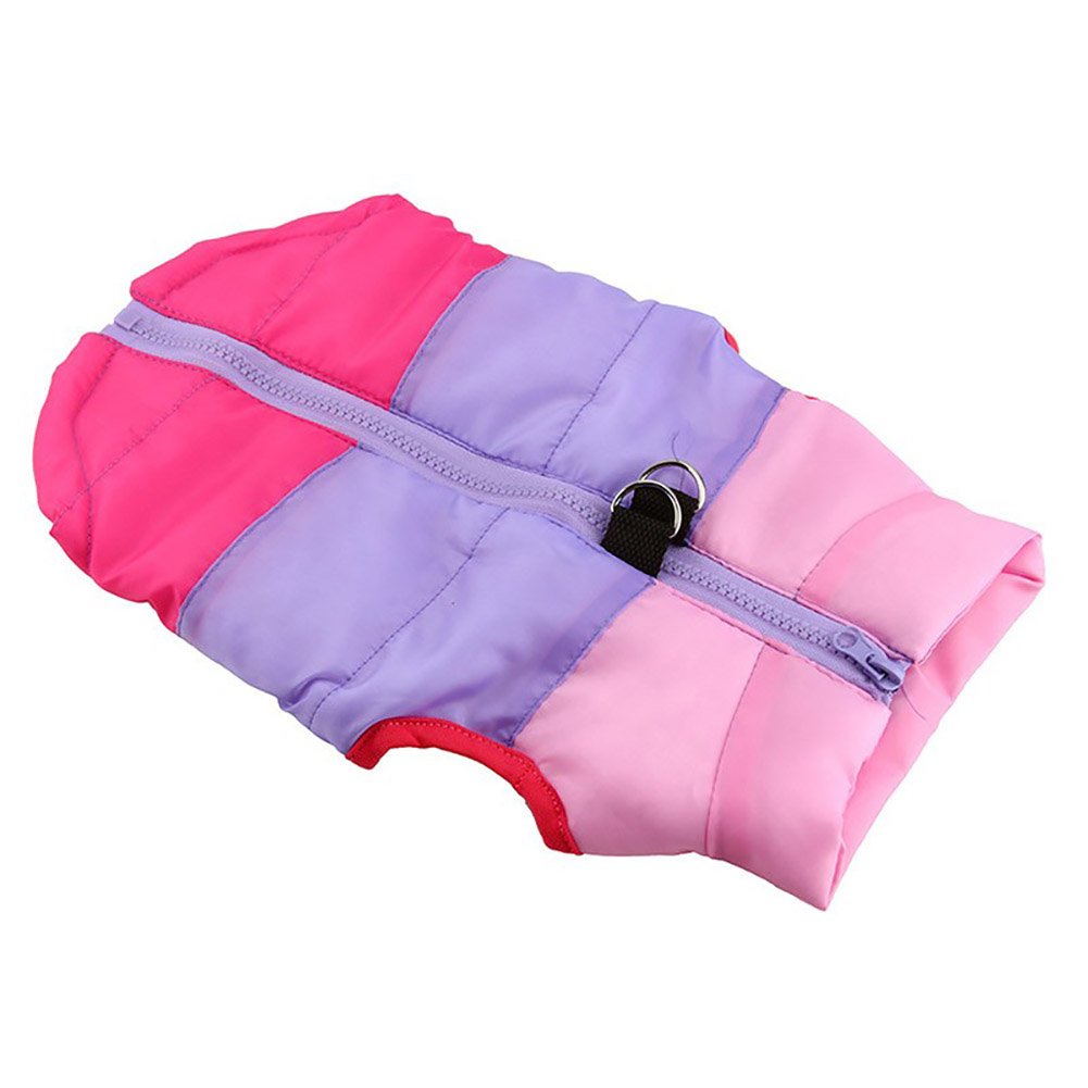 Marupet Winter Dog Vest - Windproof & Waterproof Warm Coat For Small & Medium Dogs - Pink/Purple/Rosered Xxs