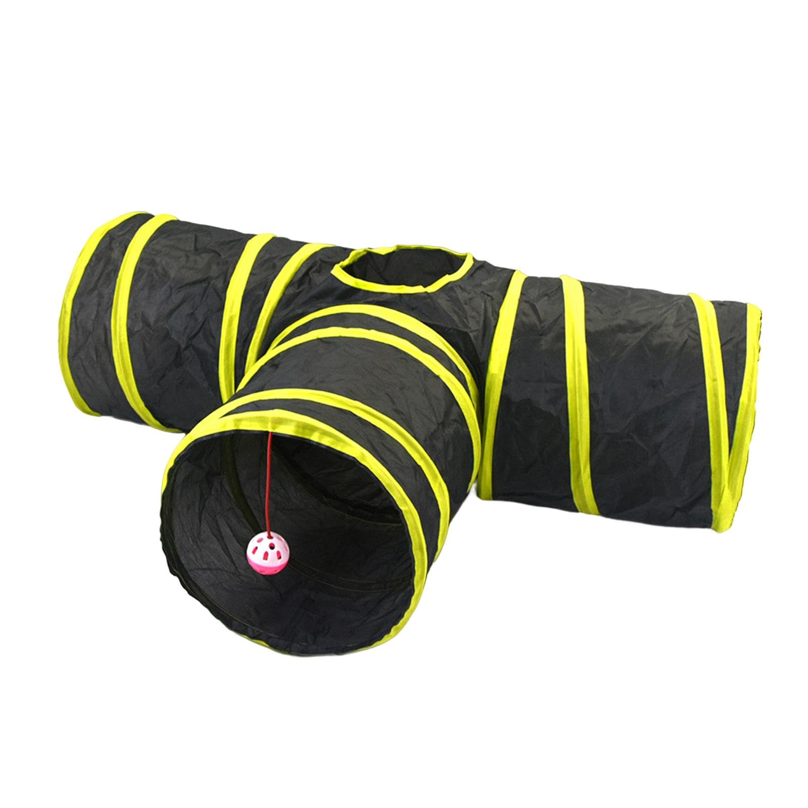 Secret Desire 3 Way Cat Tunnel With Toy Ball Pet Crawl Tube For Rabbits Small Animals Home