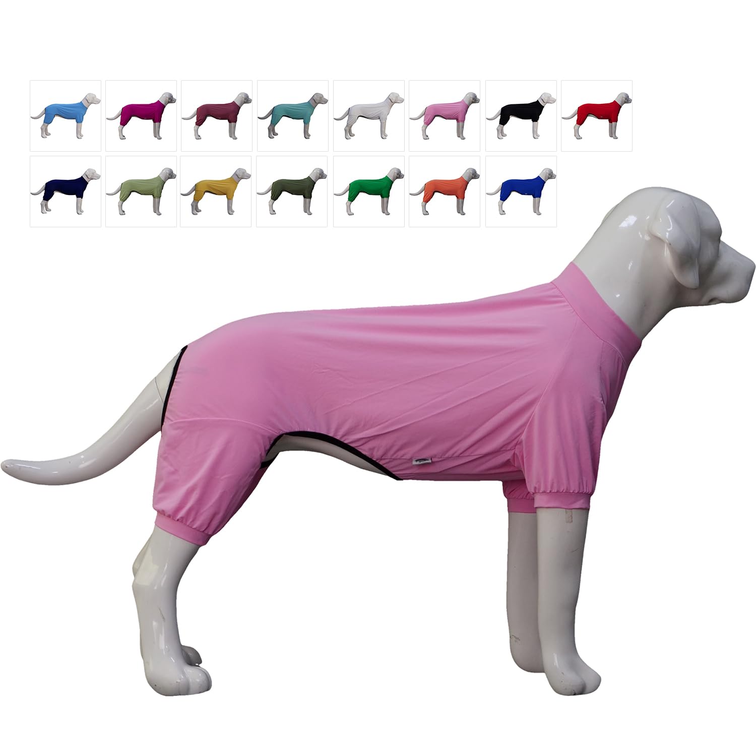 Lovelonglong Dog Jumpsuit With Uv Protection And Quick-Dry Fabric For Spring Summer Pet Pajamas Pink M