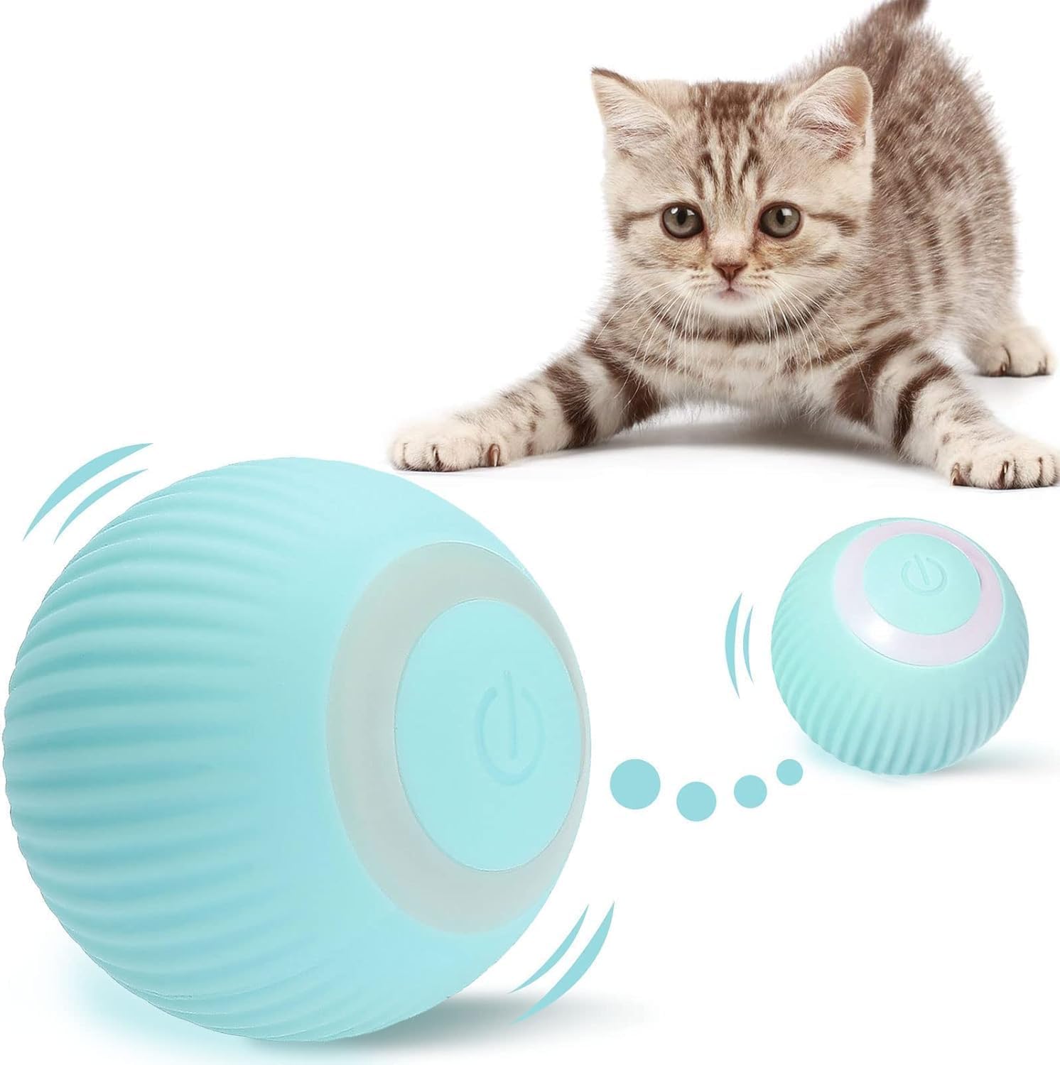 Toriox Portable 360 Rotating Cat Chasing Toy Smart Kitten Toys For Indoor Cats Funny Stimulate Hunting Instinct Chasing Ball