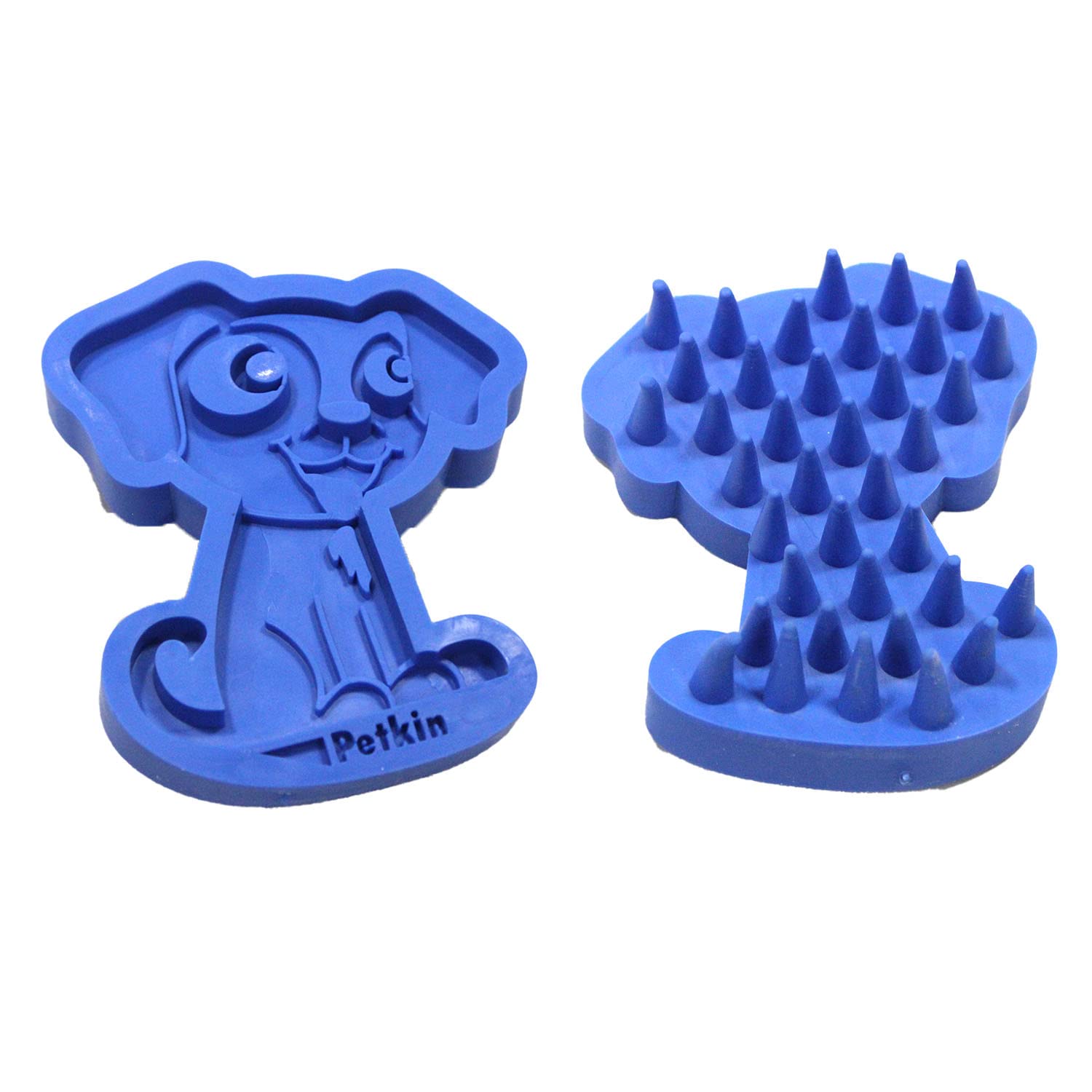 Emily Pets Cat And Dog Grooming Brush,Shampoo Bath Brush Soothing Massage Rubber Comb With Adjustable Ring Handle For Long Short