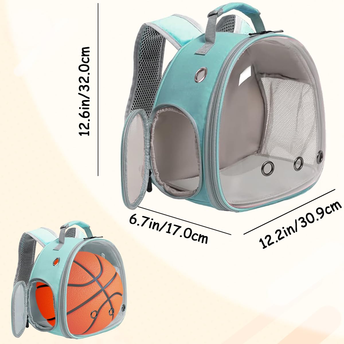Guinea Pig Backpack, Space Capsule Bubble Window Small Animal Backpack For Guinea Pig, Bird Bunny Rat