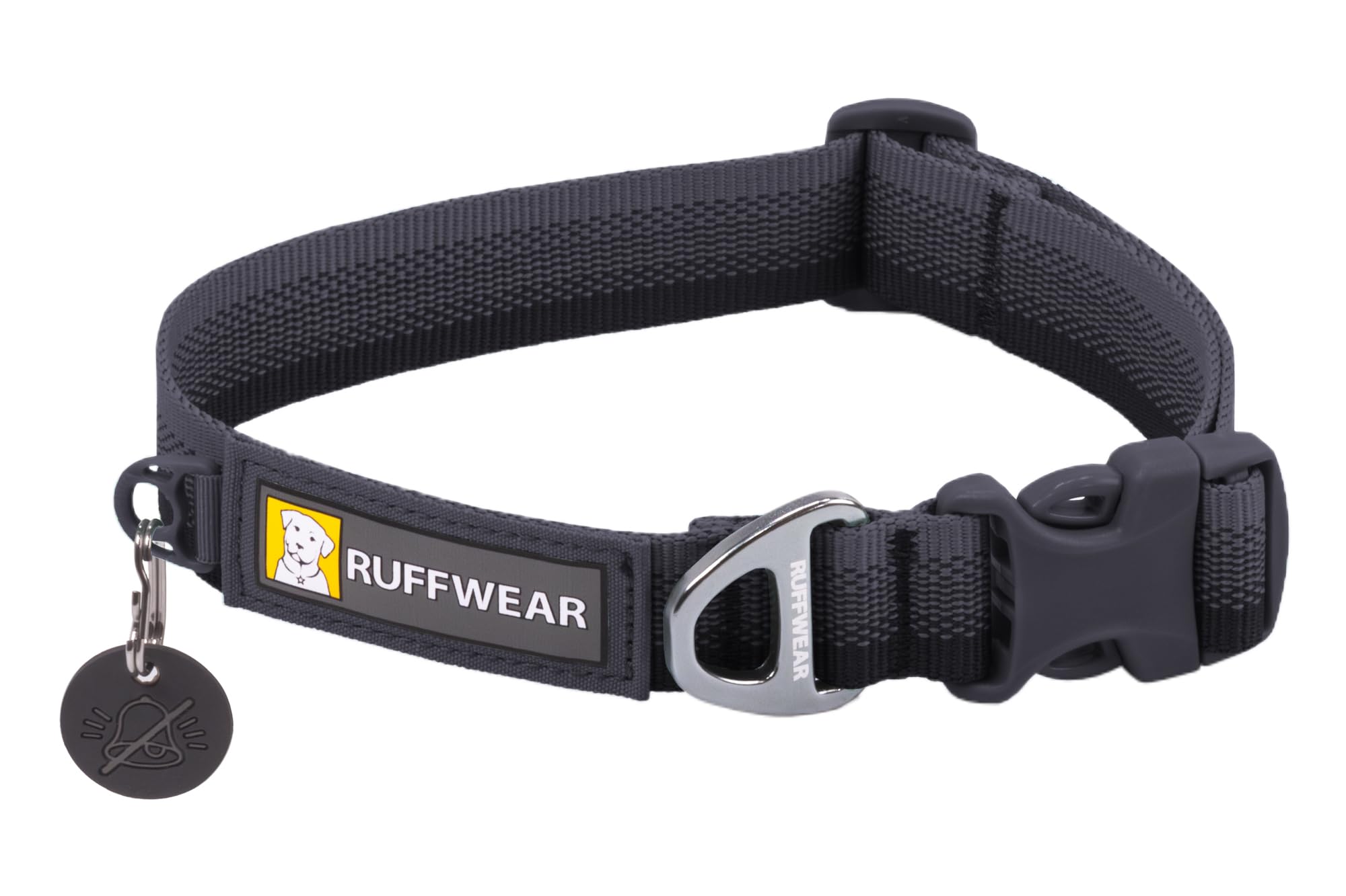 Ruffwear, Front Range Dog Collar, Durable And Comfortable Collar For Everyday Use, Basalt Gray, 11''-14''
