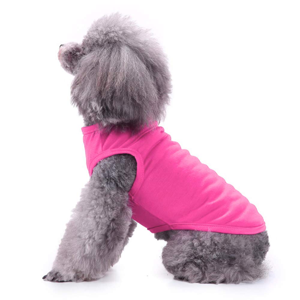 Chol&Vivi Dog Shirt, 2Pcs Blank Cotton Shirts Fit For Extra Small To Extra Large Size Dogs, Sleeveless Apparel Soft And Lightwei