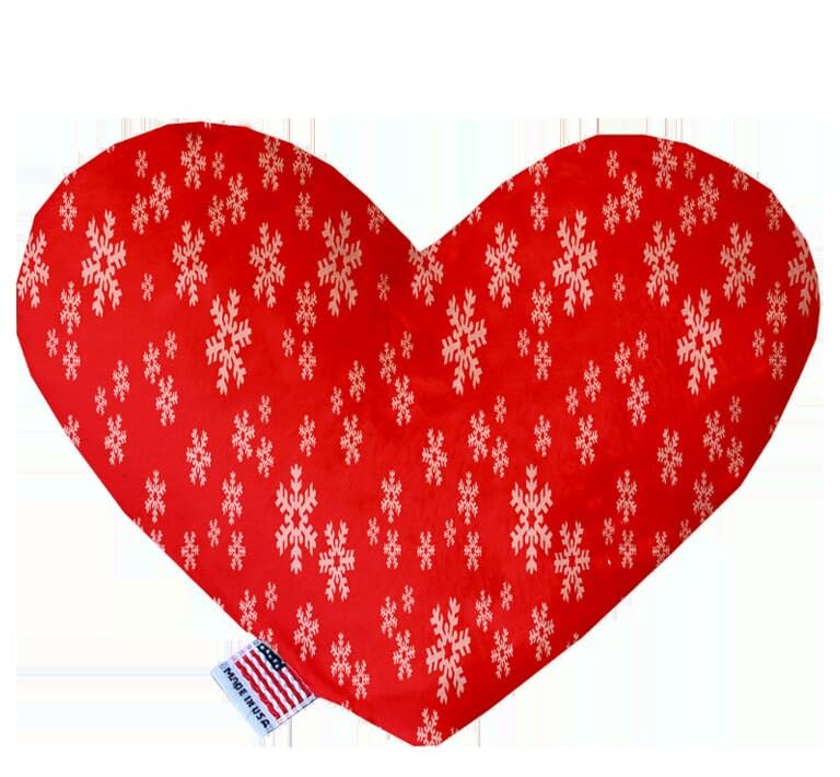 Christmas Pet and Dog Plush Heart or Bone Toy, "Candy Cane Lane Group" (Available in different sizes and 8 different patterns!) ClassicChristmaOrn. 8" Plush Heart