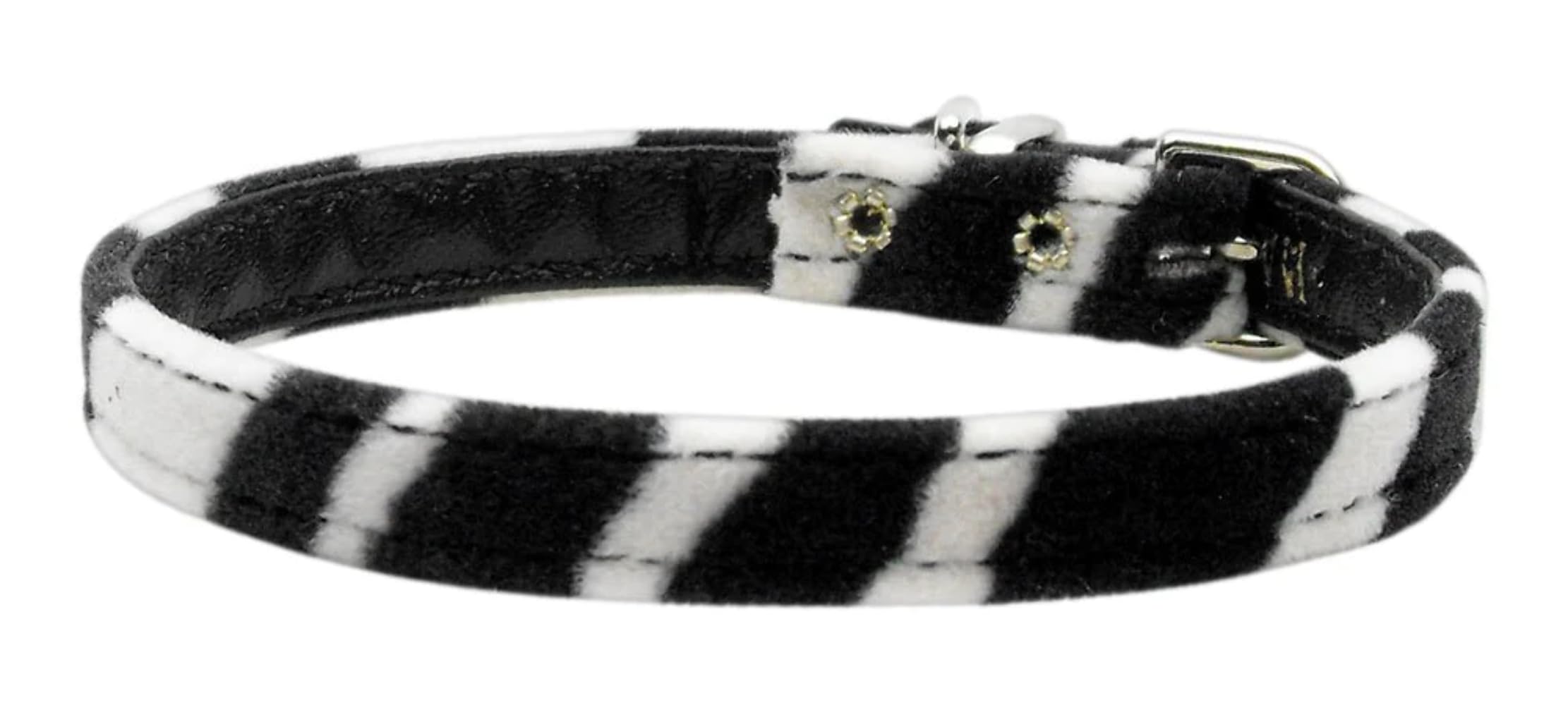 Dog, Puppy & Pet Plain Collar, "3/8" Wide Animal Print" Jaguar 14