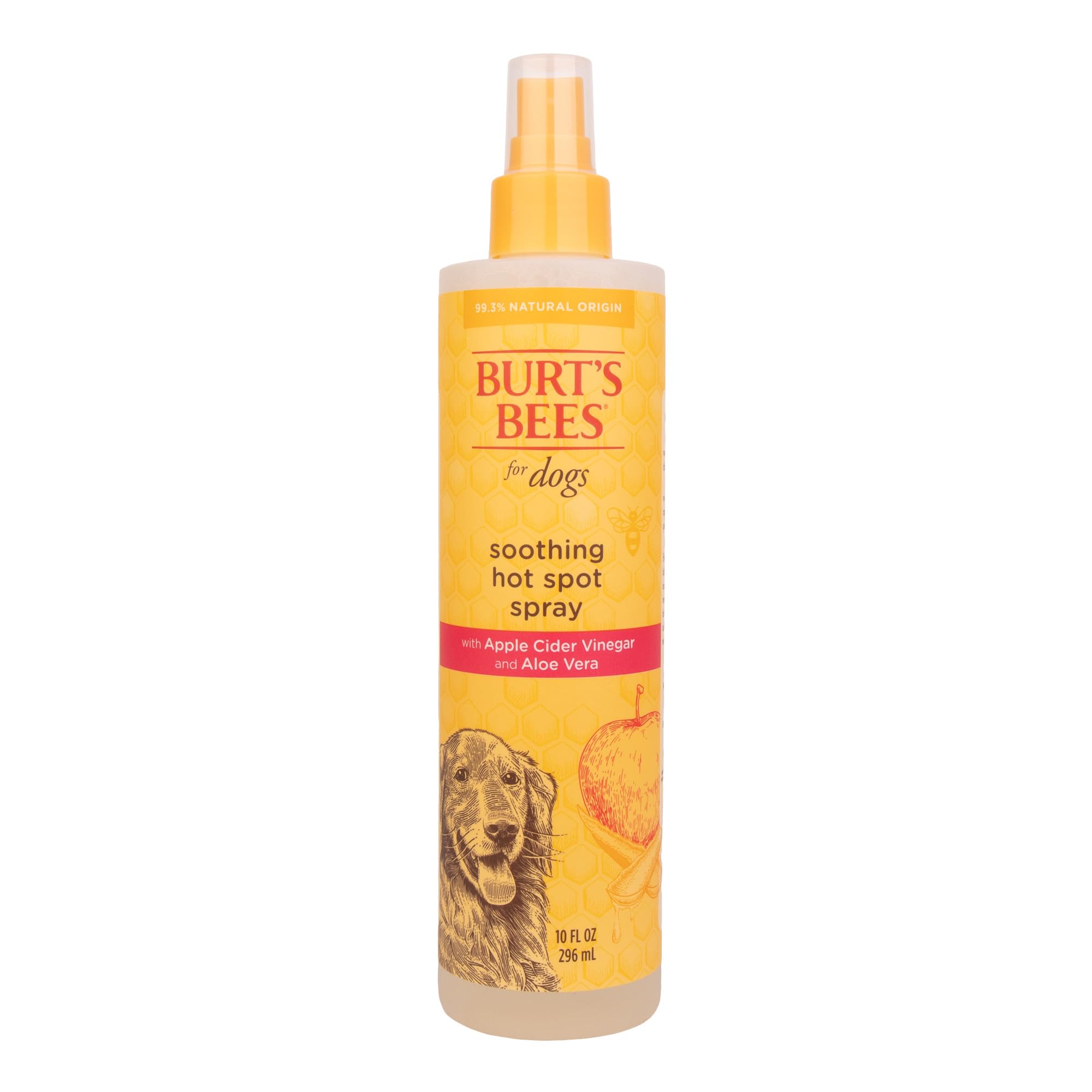 Burts Bees for Pets Hot Spot Spray with Apple Cider Vinegar and Aloe Vera, 6pk, 95% Natural Origin Formulas, Dog Spray for Itch
