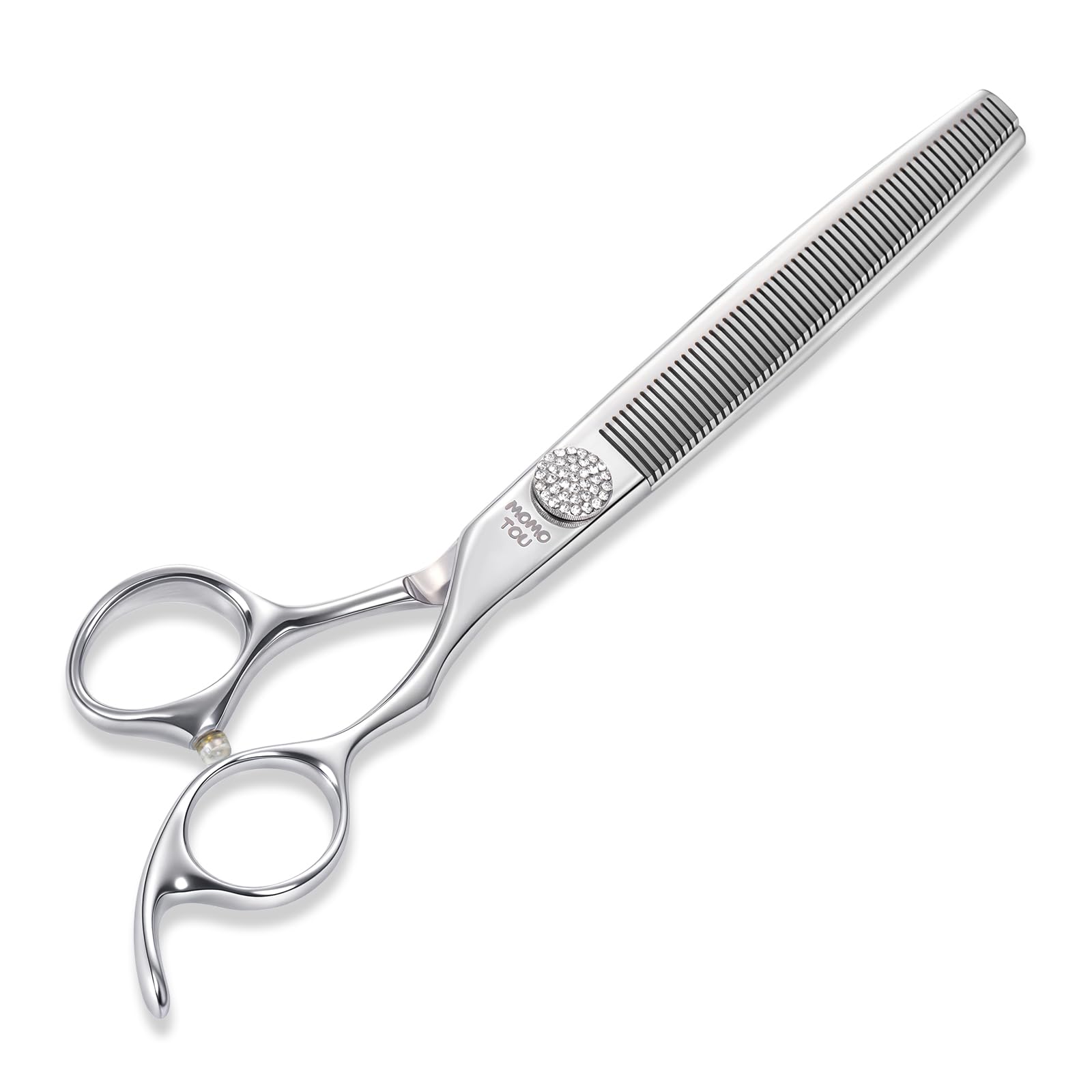 Momotou Professional Thinning Dog Grooming Scissors With Simulation Diamond 440C Stainless Steel Polished Pet Cat Thinner Blende
