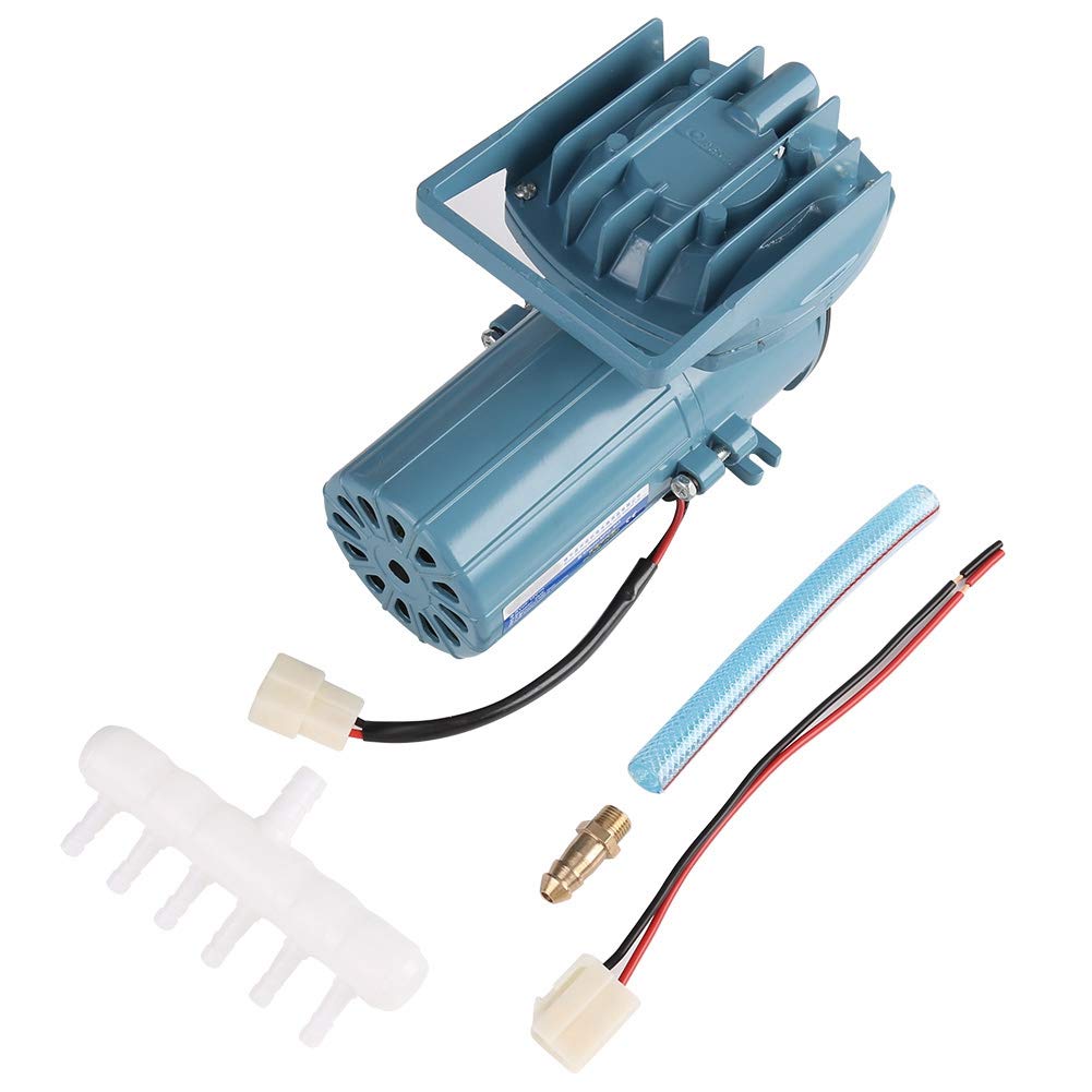 Aquarium Air Pump, DC 12V 35W Air Pump Aerator Fish Oxygen Pump for Fish Fountain Pond Hydroponics Aquaculture Aquarium Accessor