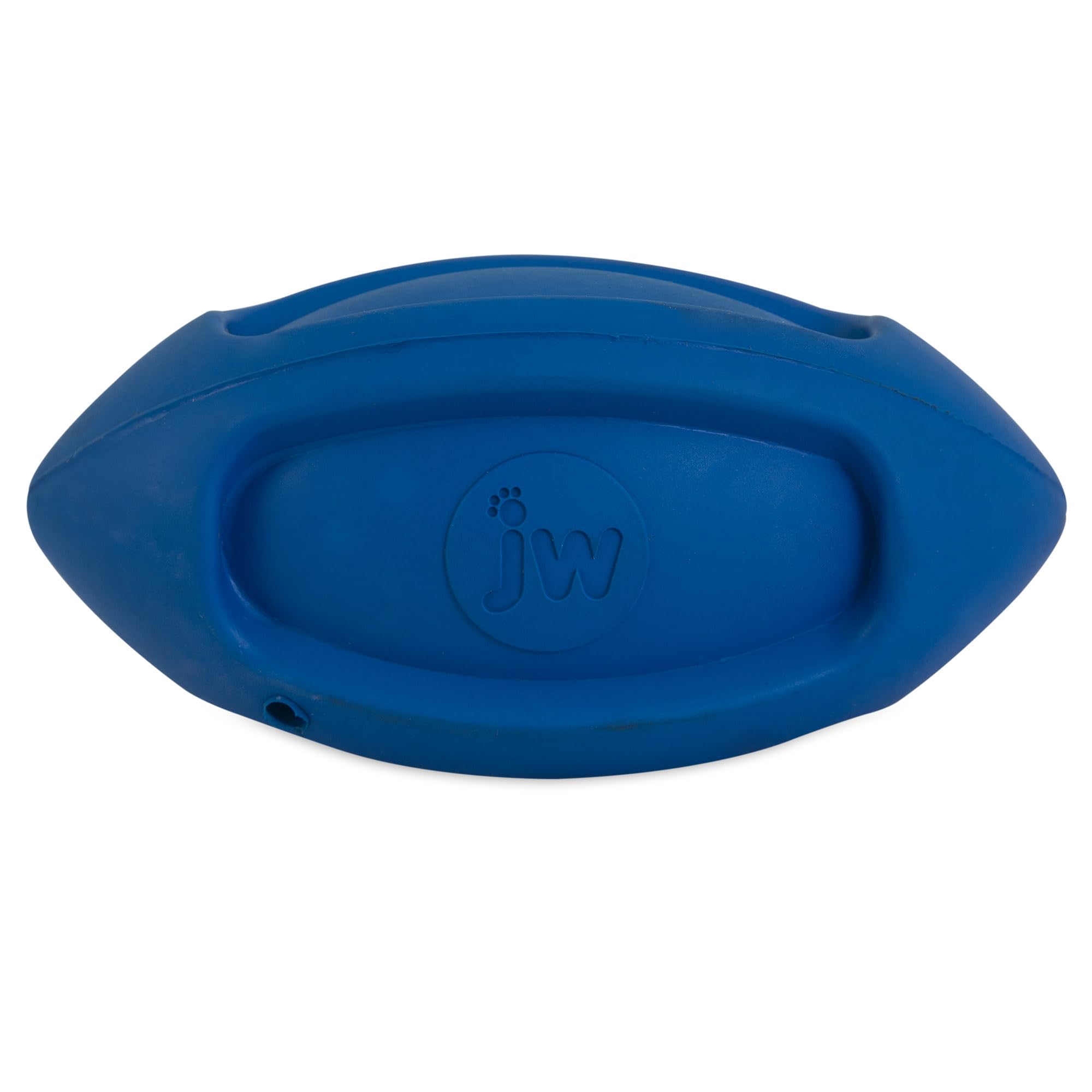 JW Pet Company iSqueak Funble Football Dog Toy, Small, Blend Material, Colors Vary, Model 40027