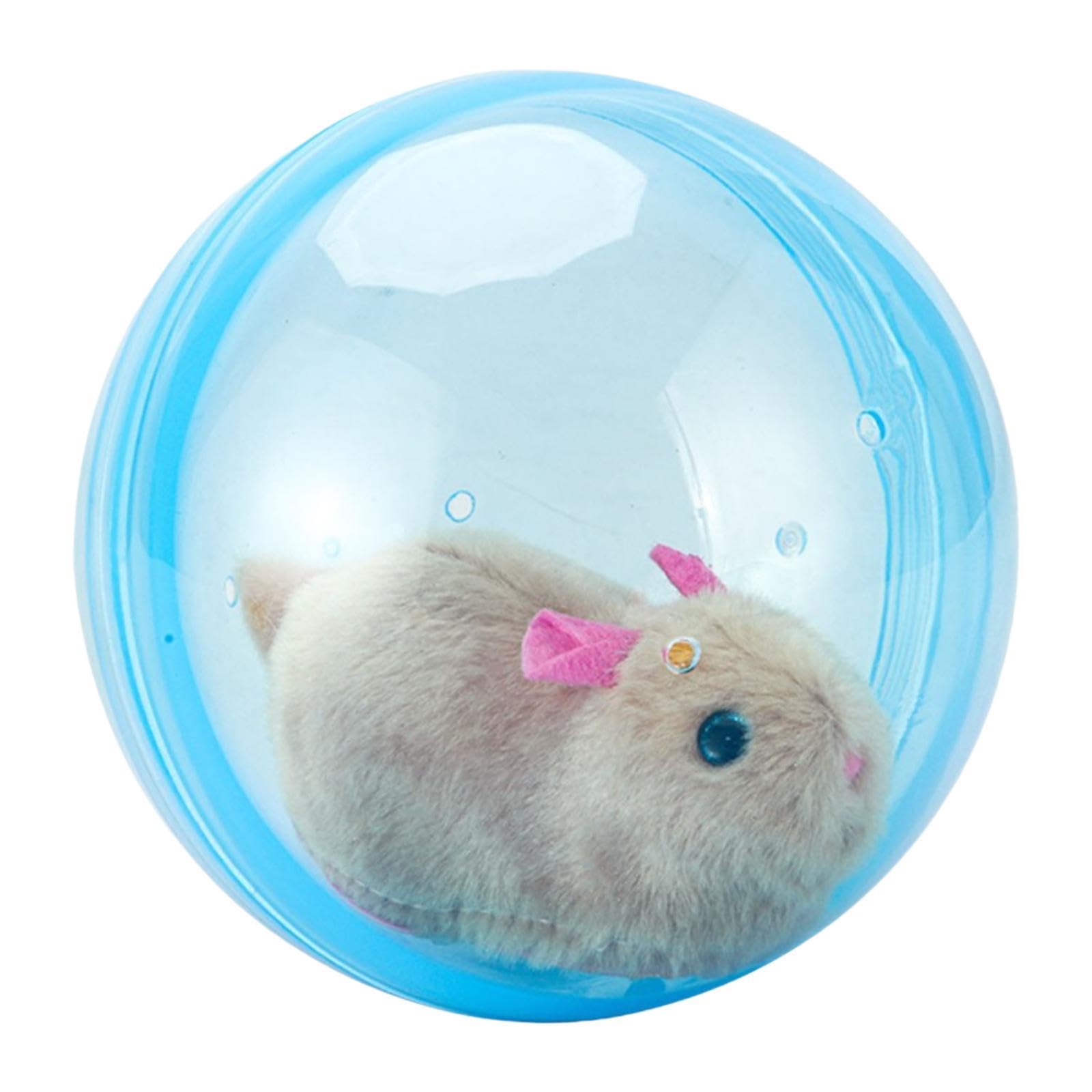 Enakshi Kitten Teaser Toy And Plush Toy Automatic Rolling Toy For Kitten Indoor Cats Yellow Hamster|Pet Supplies | Cat Supplies