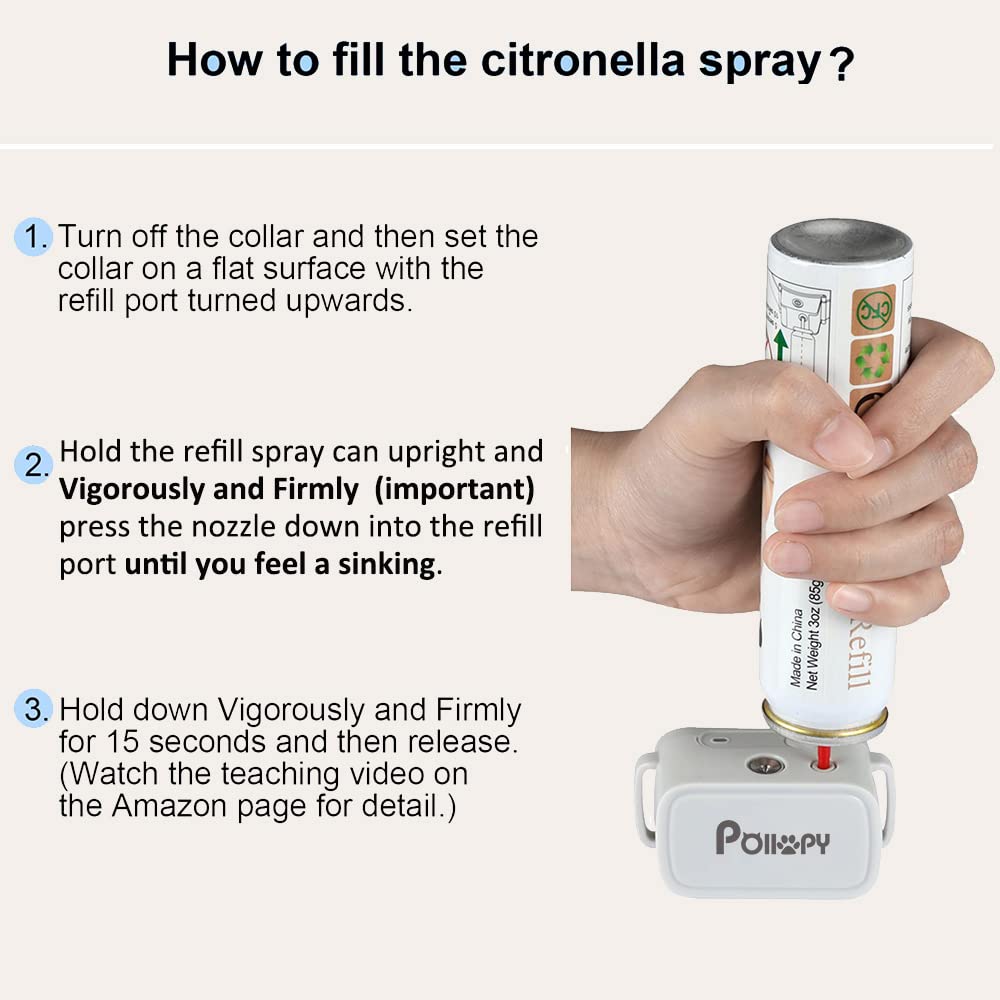 Citronella Dog Training Collar With Remote【Can'T Work Automatically】,3 Modes & 3 Spray Levels, Spray/Vibration/Beep, Humane Citronella Dog Collar,1000Ft Range No Shock Rechargeable Spray Dog Collar