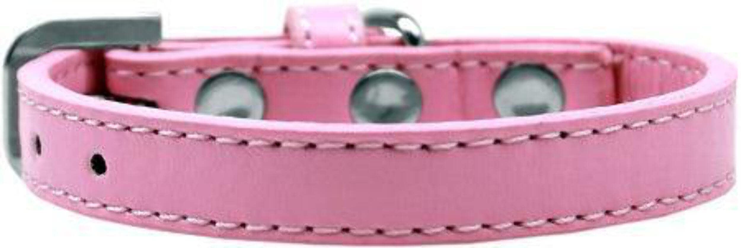 Mirage Pet Products 509-2 BPK-16 Wichita Plain Dog Collar, Bright Pink, Small