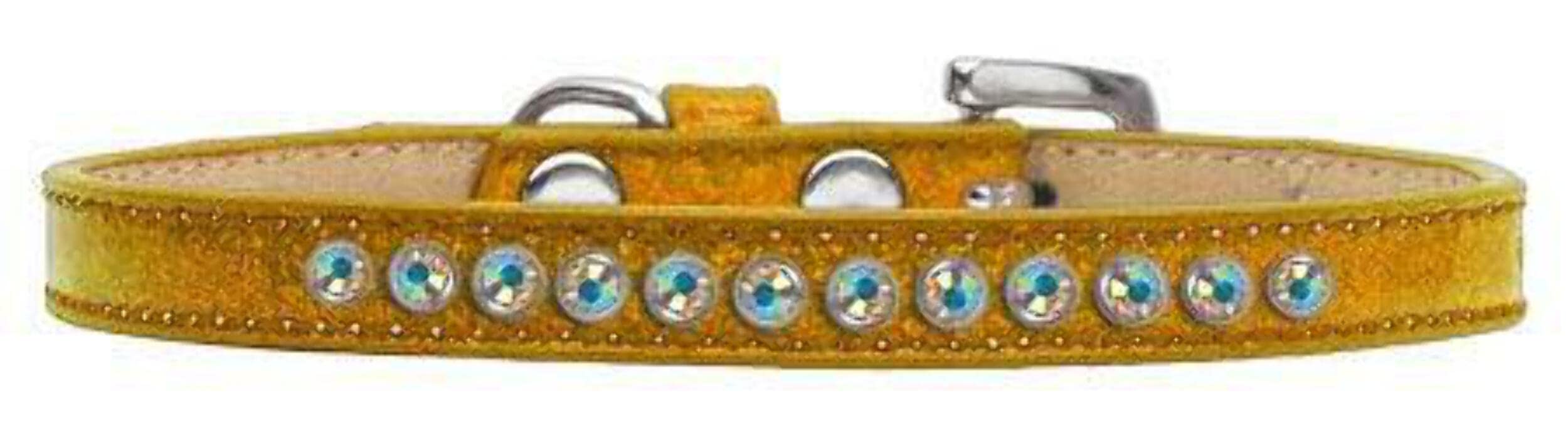 Dog, Puppy and Pet Ice Cream Collar, Aurora Borealis Crystal Rimsets Pink 16