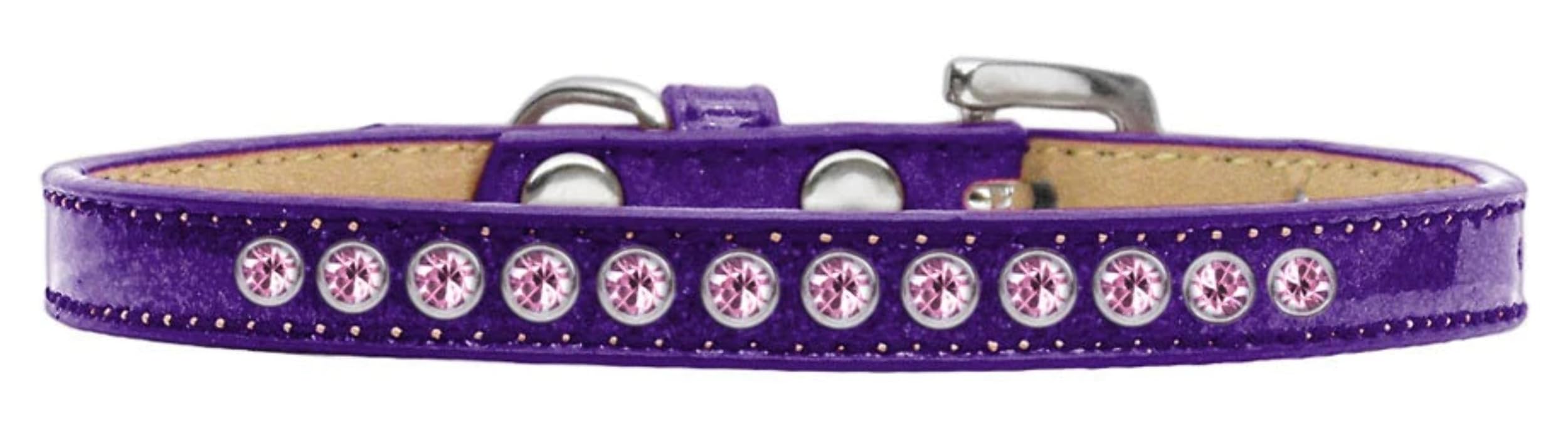 Dog, Puppy and Pet Ice Cream Collar, Pearl & Light Pink Crystal Rimsets Pink 8