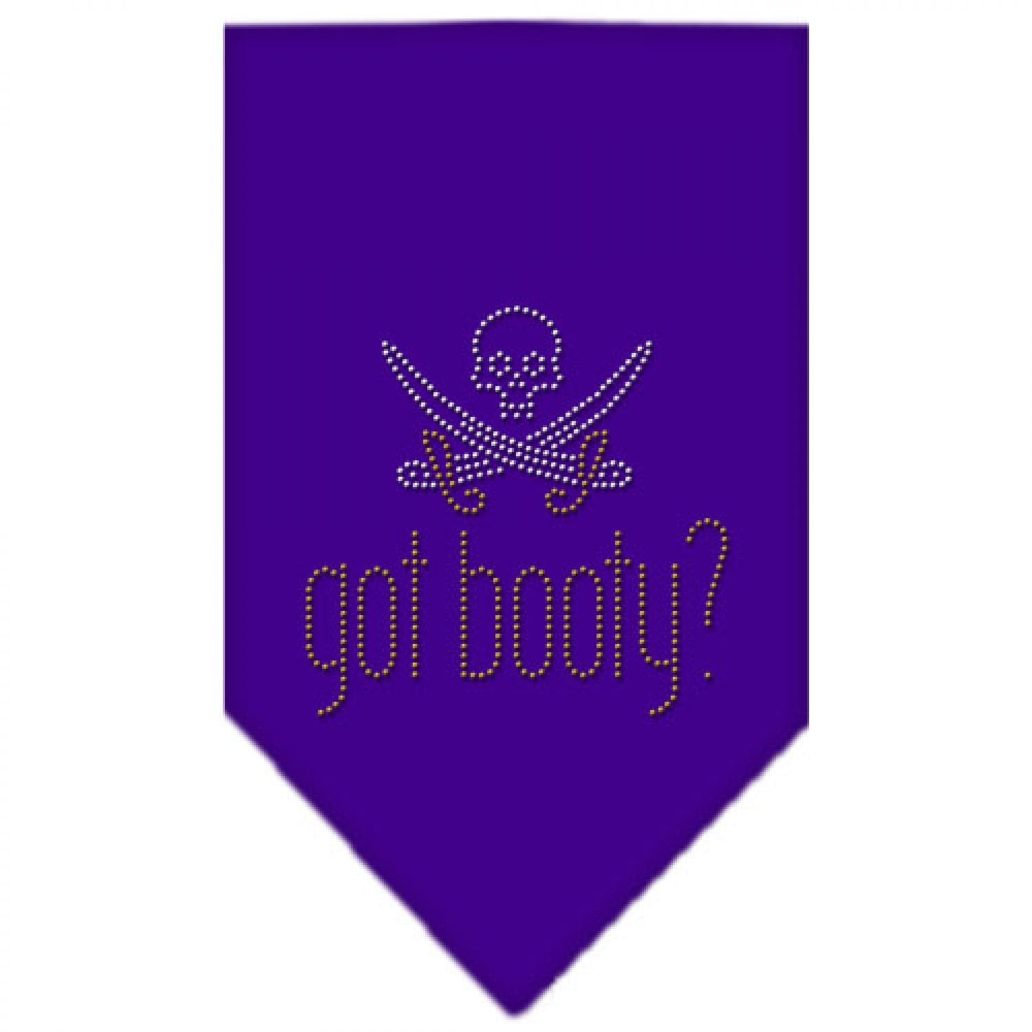 Mirage Pet Products Got Booty Rhinestone Bandana, Small, Purple