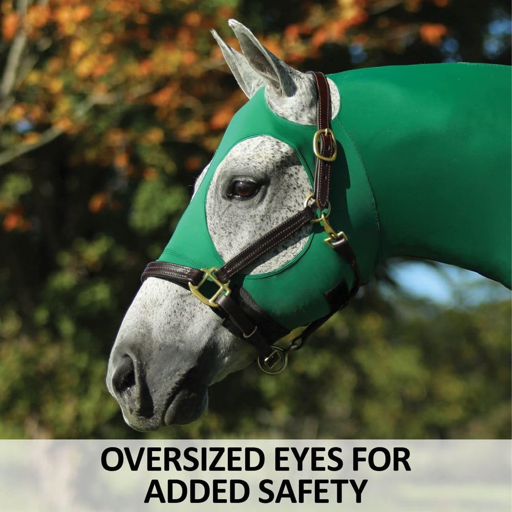 UltraFlex Horse Sleazy Slickers | Horse Protection Slinky | Dirt & Dust Defense | Full Zip Hood | Navy, X-Large