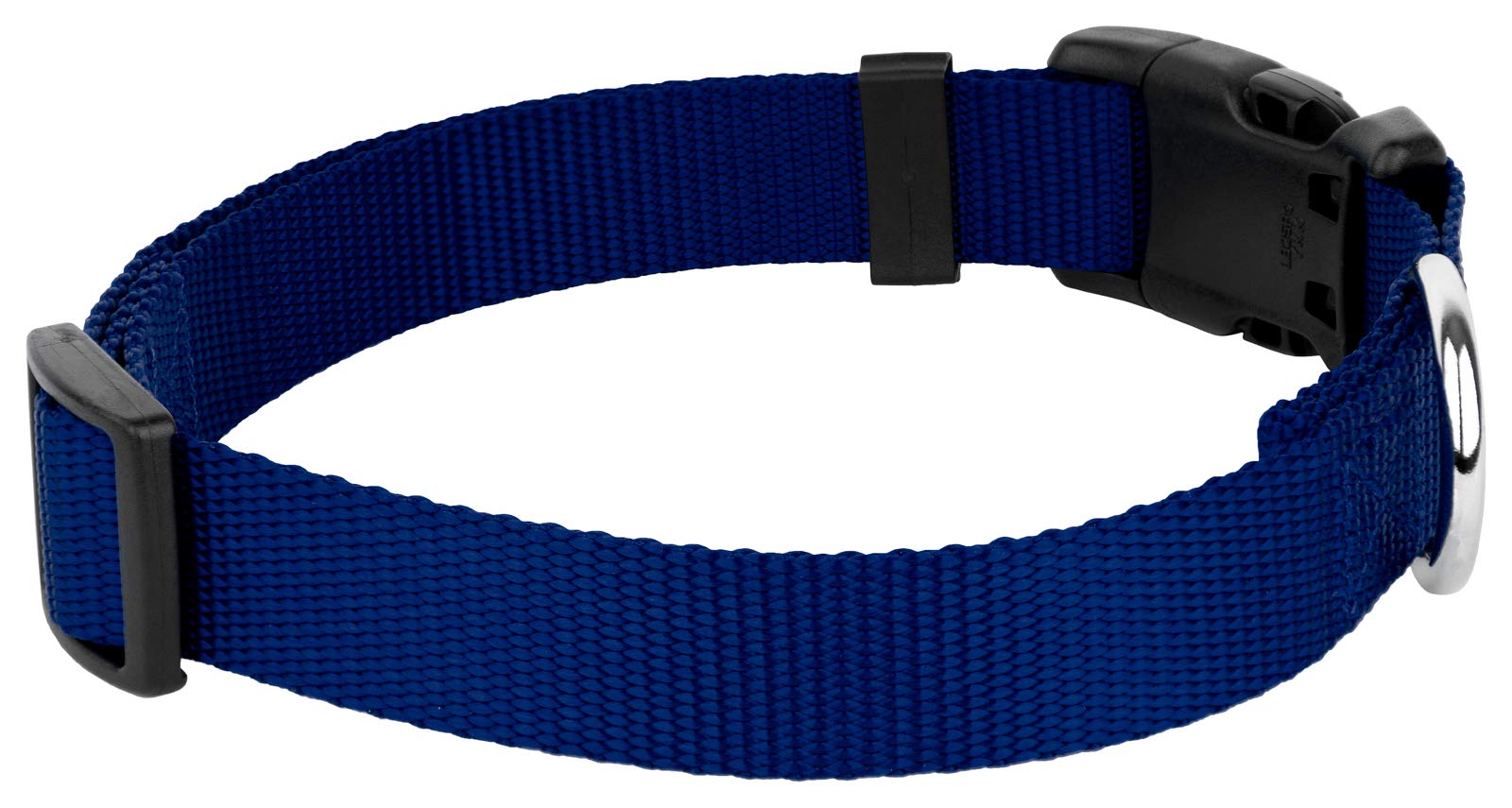 Country Brook Petz - 30+ Vibrant Colors - American Made Deluxe Nylon Dog Collar With Buckle (Mini, 3/8 Inch Wide, Royal Blue)