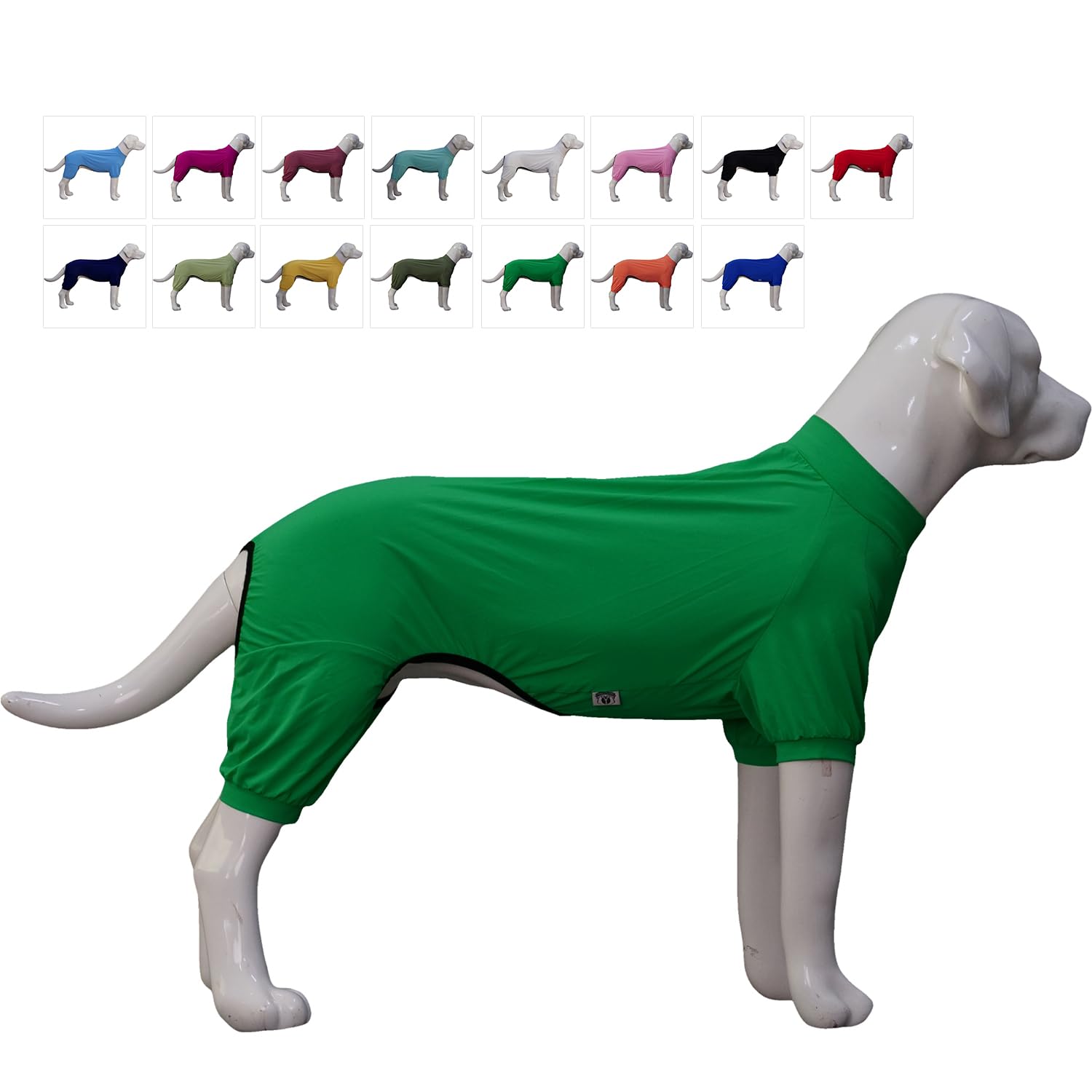 Lovelonglong Dog Jumpsuit With Uv Protection And Quick-Dry Fabric For Spring Summer Pet Pajamas Leaf Green Xl