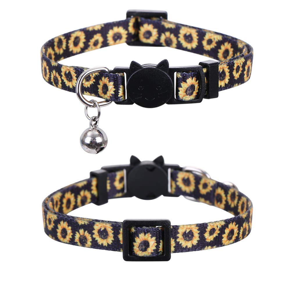 Lamphyface 3 Pack/Set Thanksgiving Day Cat Collar Breakaway Bell Fall Autumn For Kitty Adjustable Safety