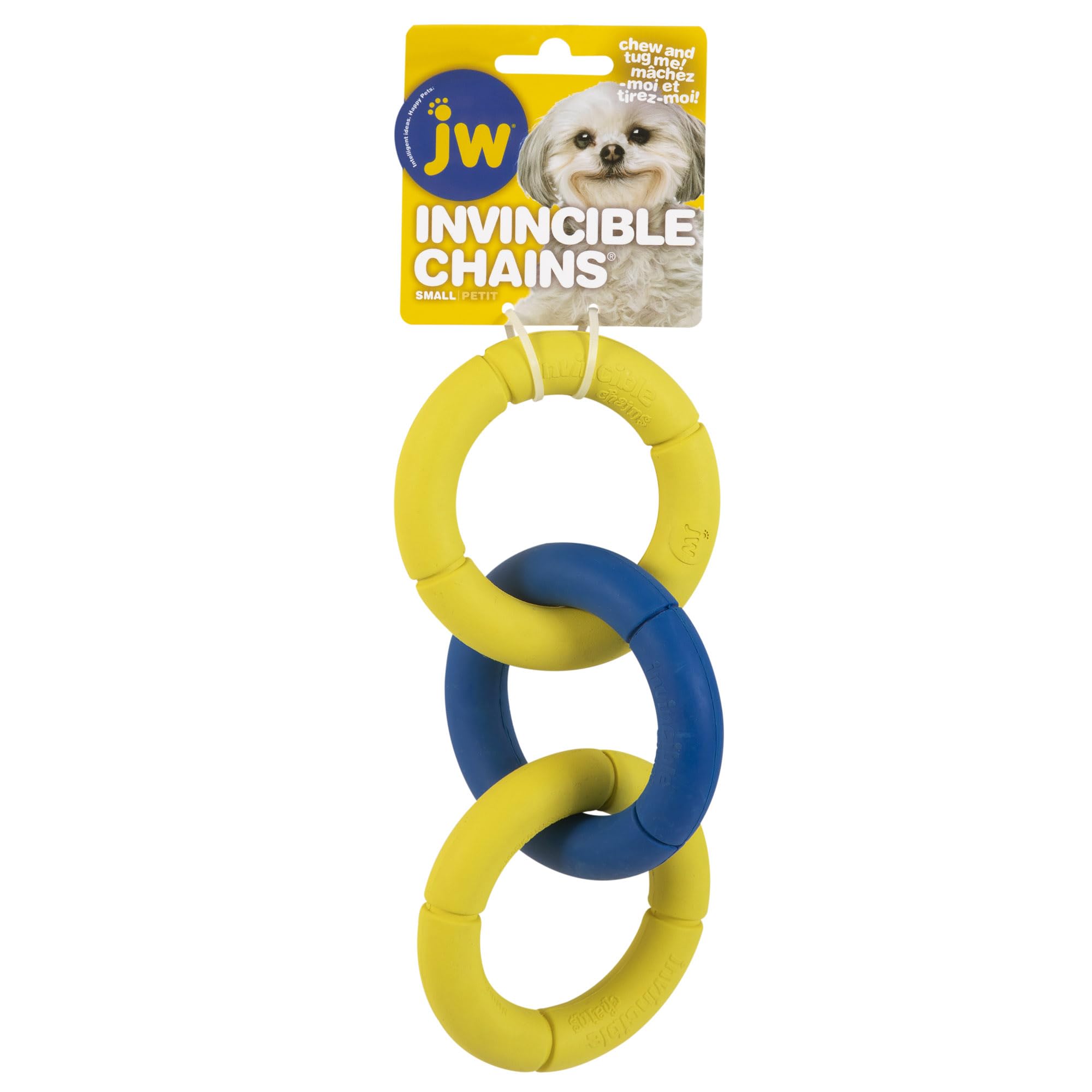 JW Invincible Chains, Small - Multi Color, Natural Resilient Rubber, Model 43132