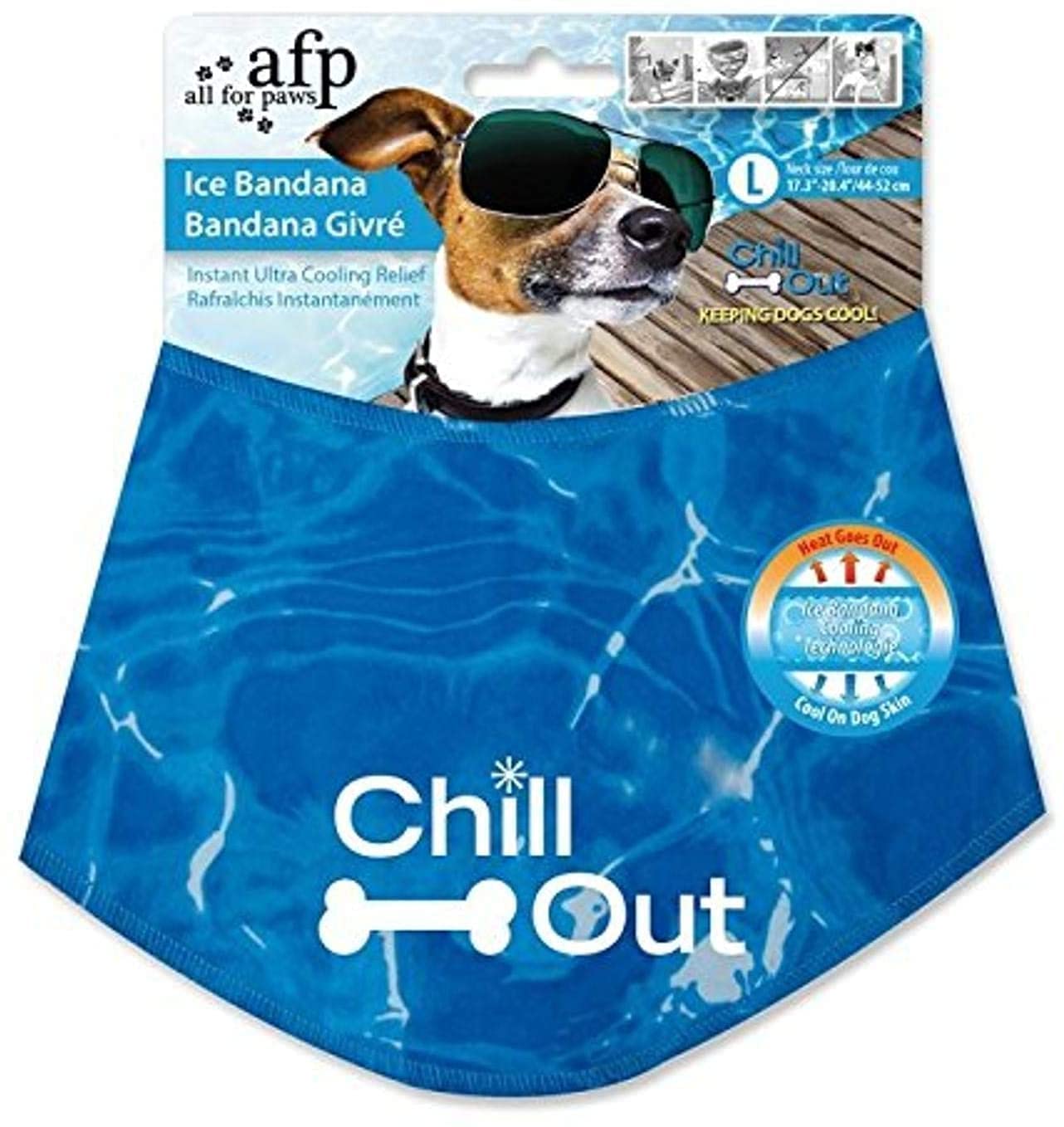 All For Paws Chill Out Ice Bandana, Large