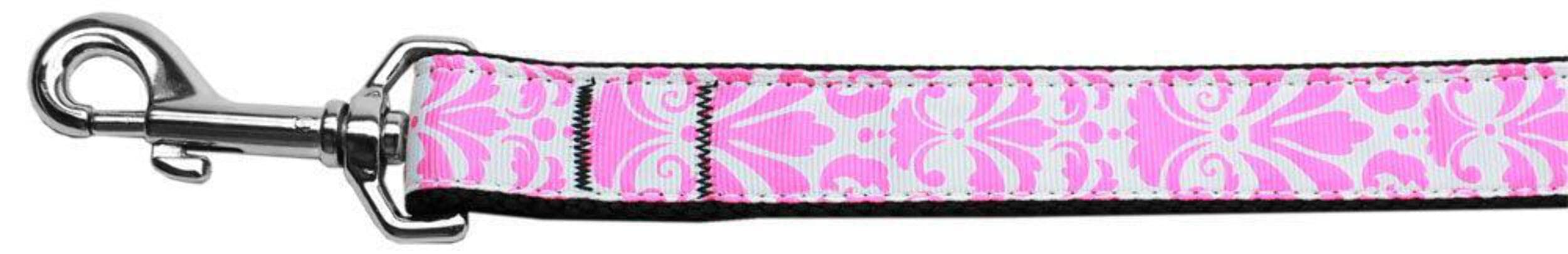 Mirage Pet Products Damask Nylon Dog Leash, Purple, 4'