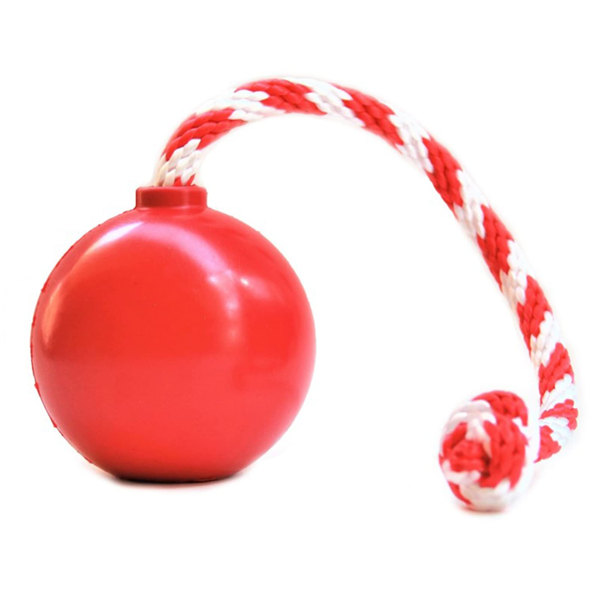 Sodapup Usak9 Cherry Bomb  Durable Dog Tug Toy, Treat Dispenser, Chew Toy Made In Usa From Nontoxic, Pet Safe, Food Safe Natu