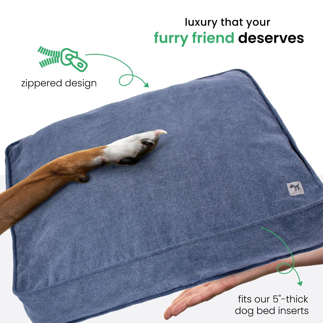 Molly Mutt Dragonstone Dog Bed Duvet Cover, Gots-Certified 100% Cotton Canvas Cover For Dog, Puppy, Or Cat Bed, Durable, Washabl