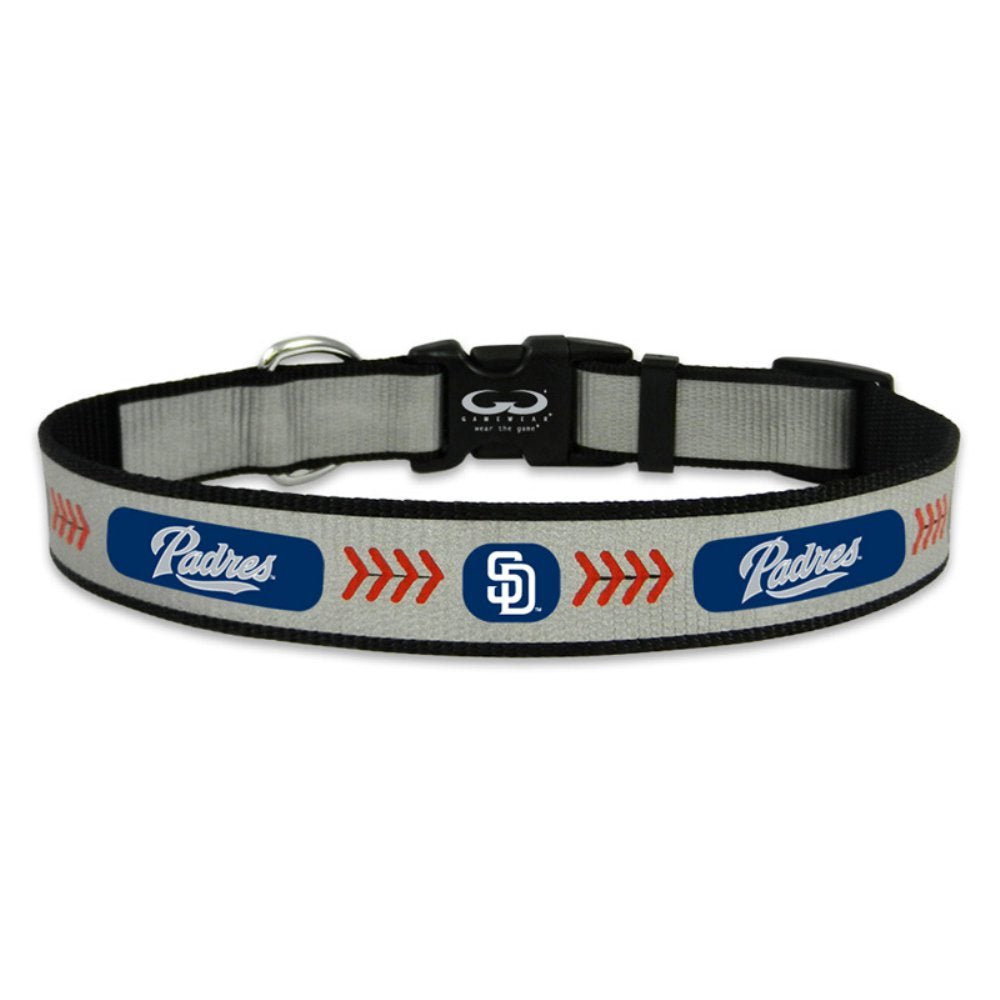 MLB San Diego Padres Baseball Pet Collar, Medium, Reflective