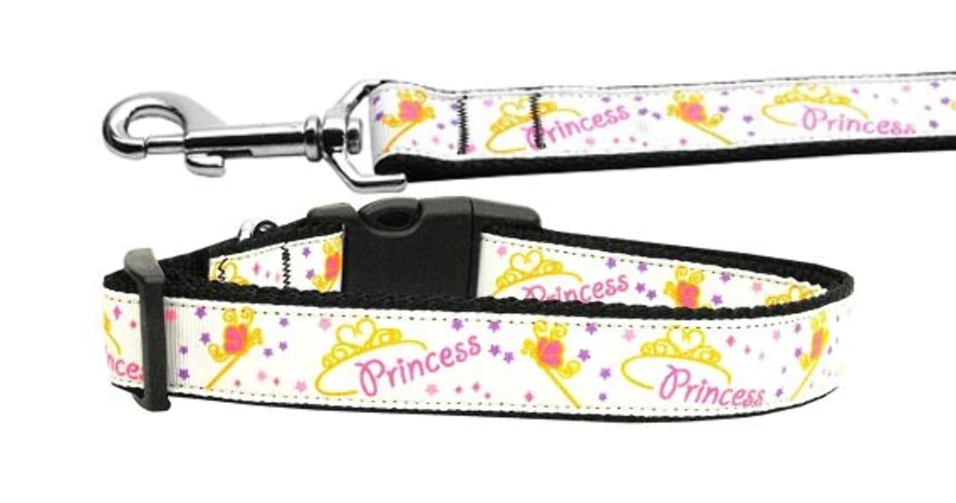 Pet Dog & Cat Nylon Collar or Leash, "Princess" Cat Collar