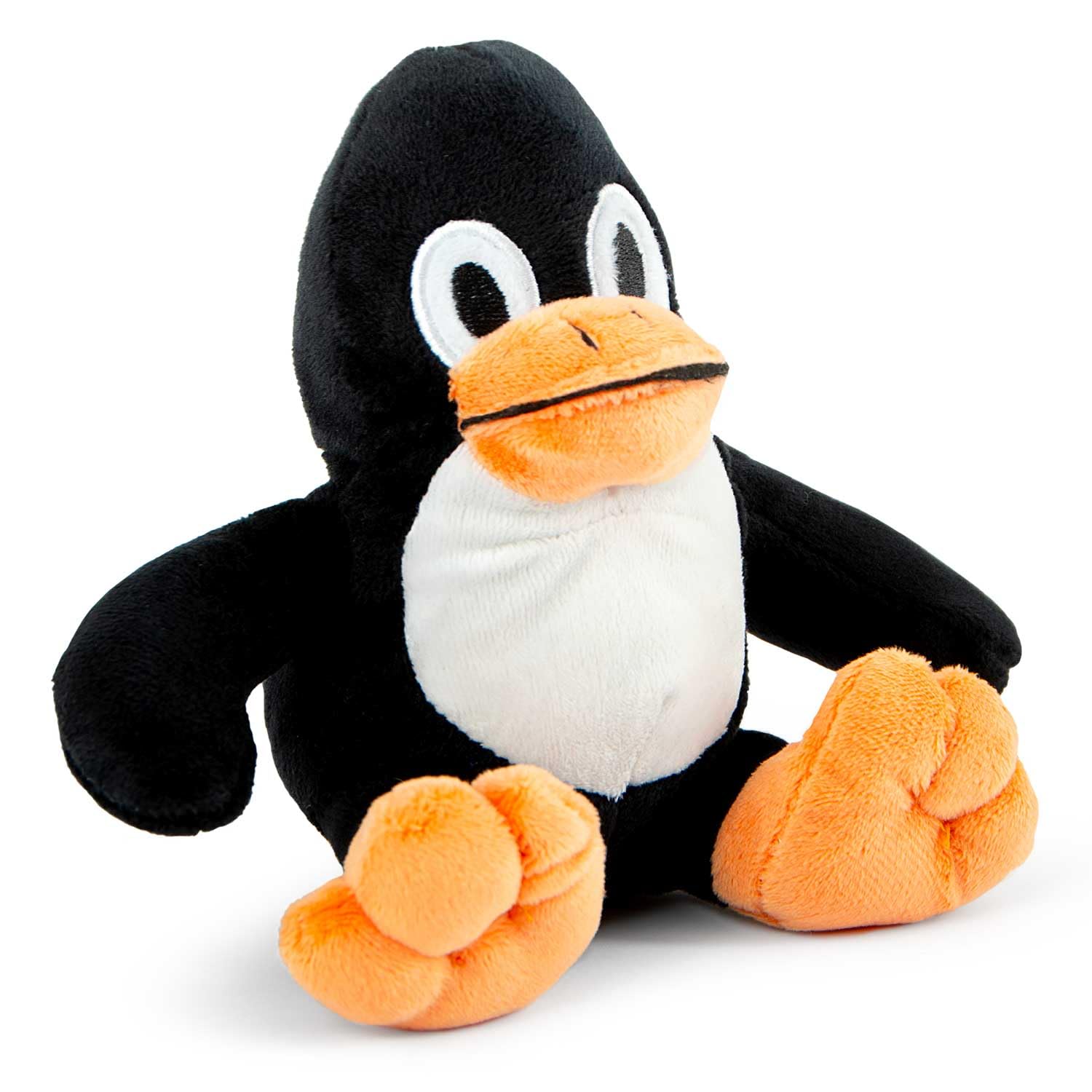 Jeffers Pet Plush Dog Toy With Squeaker, Black Penguin 6'' - Soft Crinkle Fabric, Safe & Durable, Healthy Fun For Small & Medium