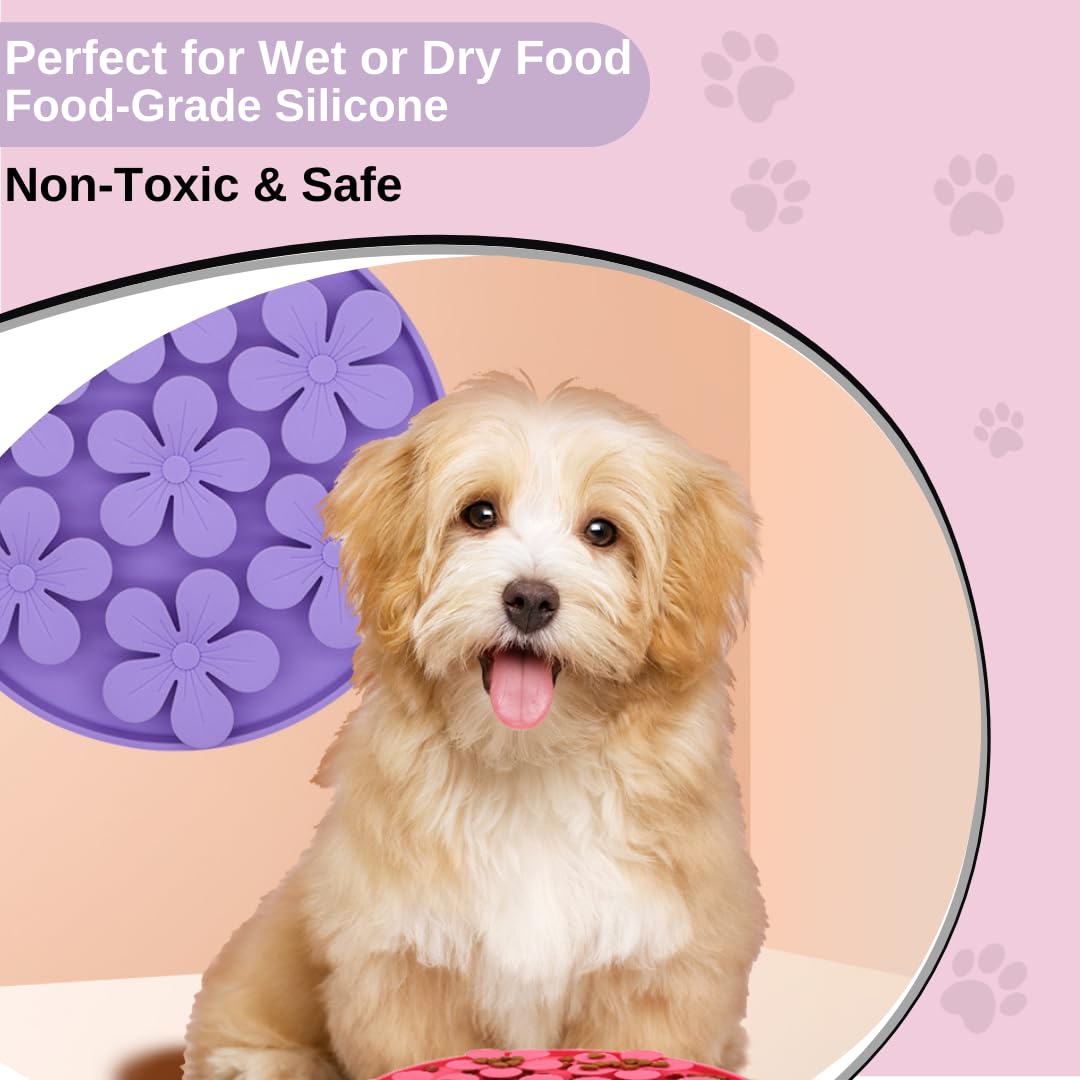 Cigarlemon Dog Slow Feeder Bowl, Innovative Snuffle Feeders for Dogs, Non-Toxic & Durable Pet Slow Feeder with Treat Hiding Spot