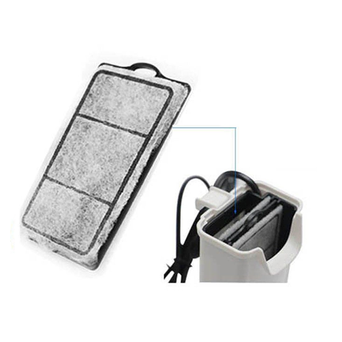 Jacksuper 4Pcs Aquarium Waterfall Reptiles Turtle Filter Cartridges Replacement Waterfall Filter Only Ultra-Activated Carbon With Whisper Technology (3Pcs Filter Cartridges)