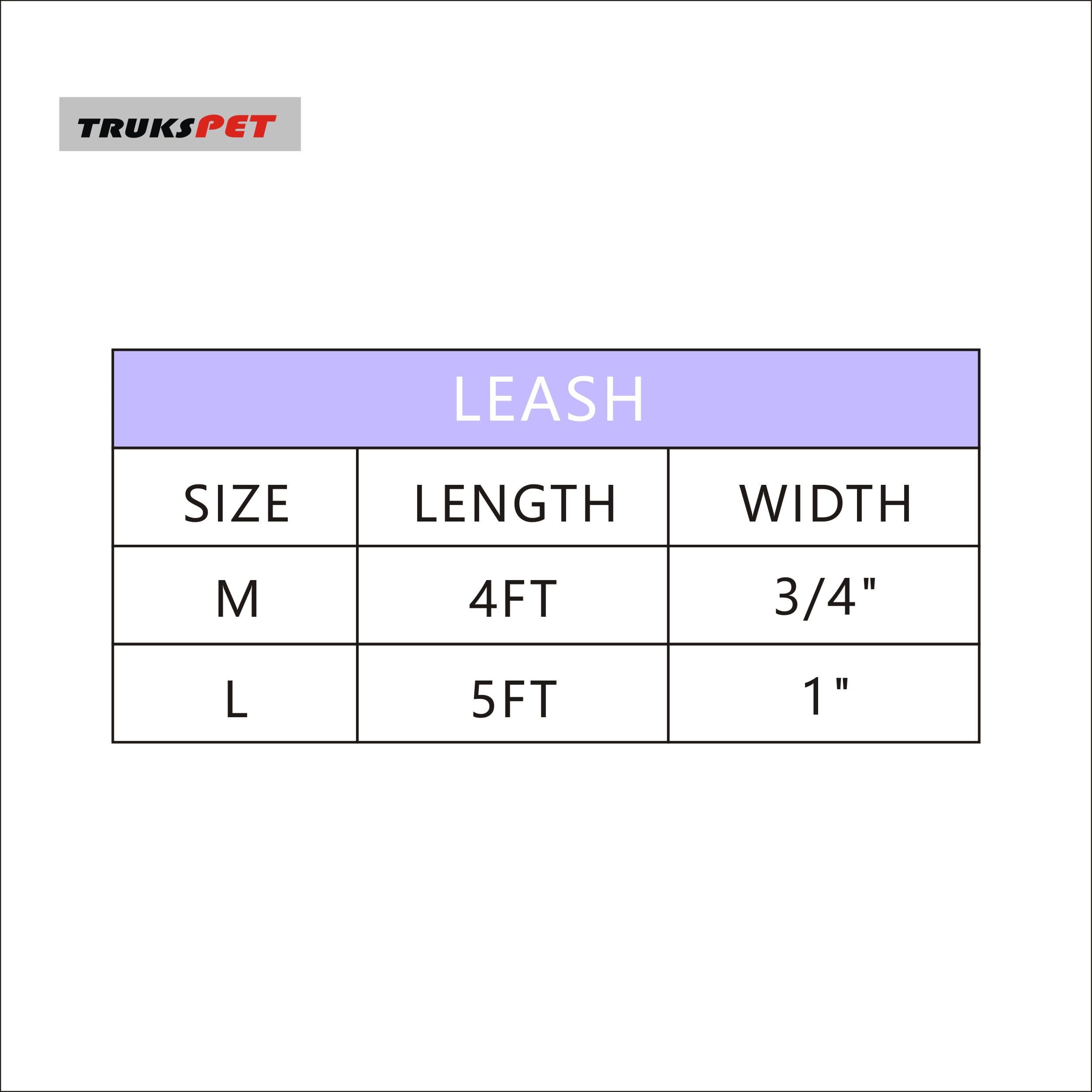 Trukspet 4Ft Reflective Dog Leash With Soft Padded Handle For Training,Walking Lead For Large & Medium Dog 3/4Inch Wide Purple