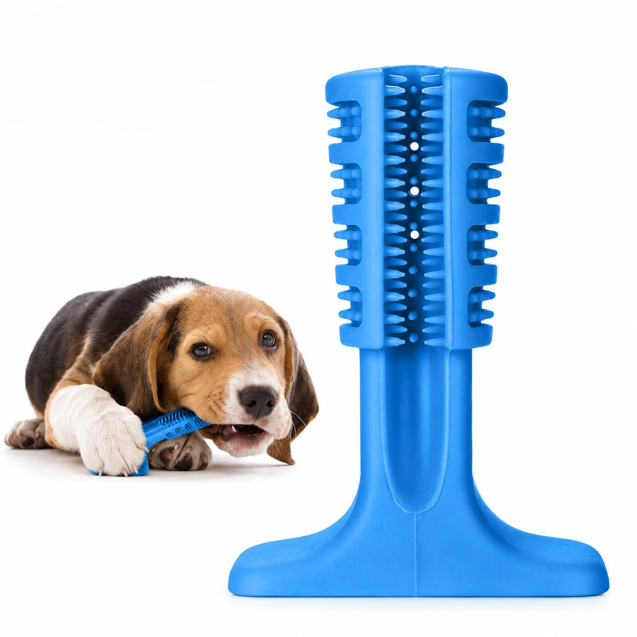 Petvogue Dog Toothbrush Stick Bristly Brushing Stick Dog Teeth Cleaning Treats Chew Toys Bite Resistant Puppy Effective Dental C