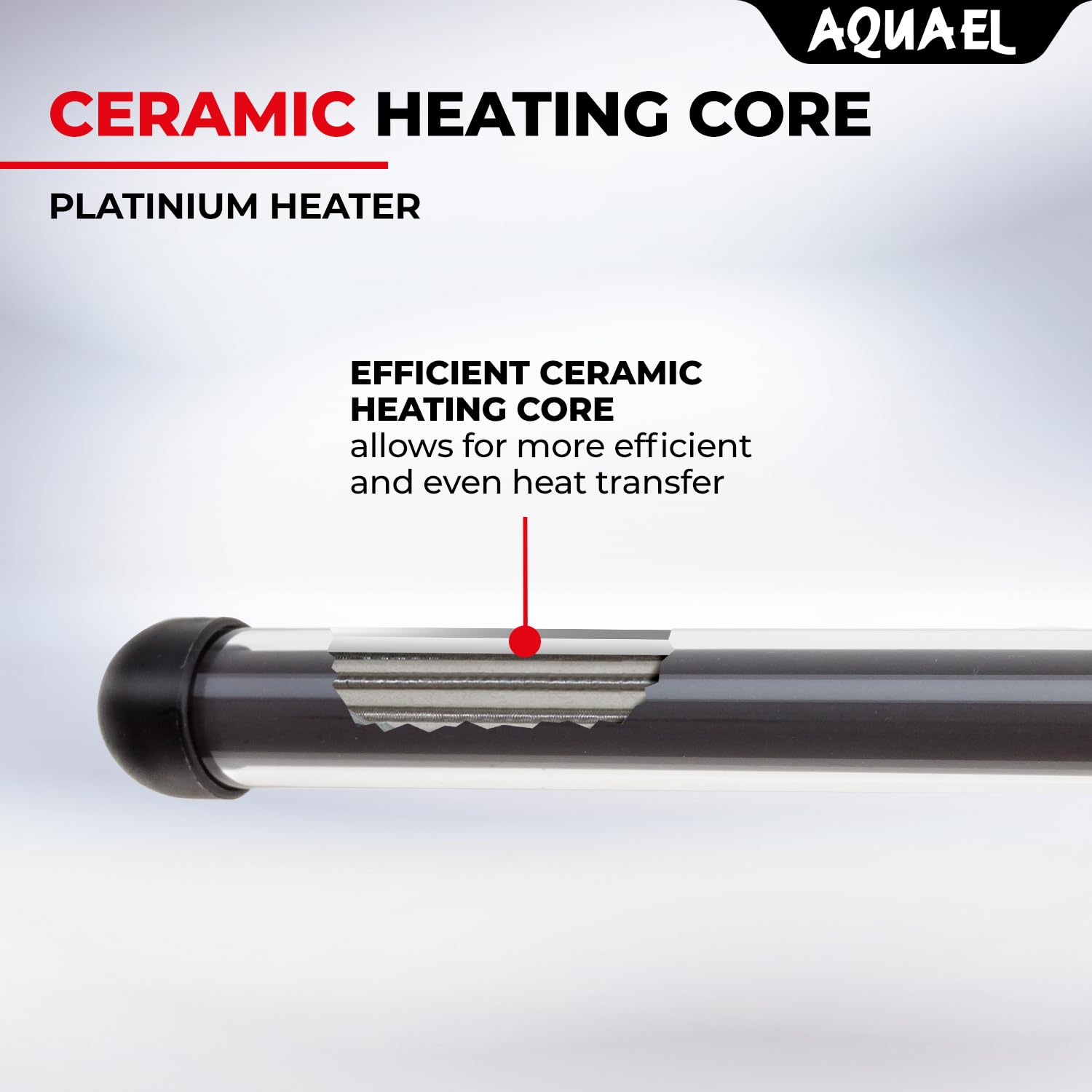 Aquael Platinium Aquarium Heater For Freshwater & Saltwater Aquariums - 25 Watt, 3-7 Gallons
