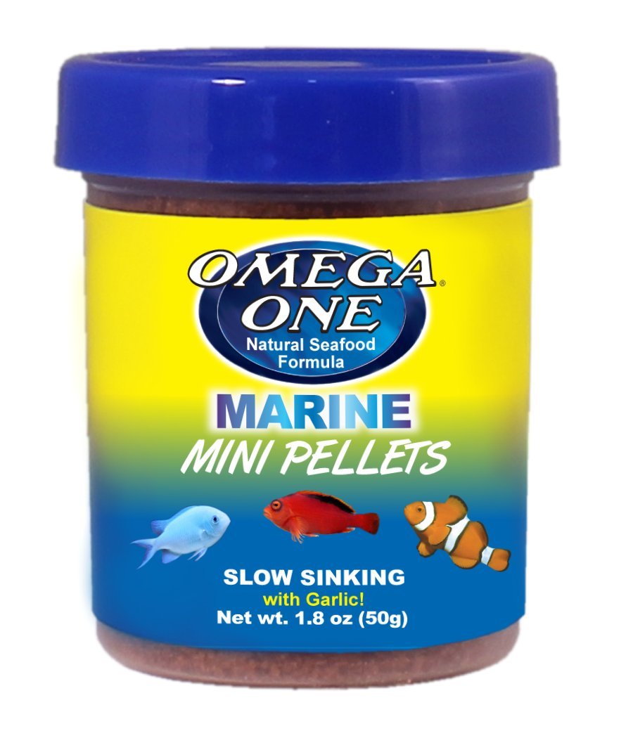 Omega One Marine Mini Pellets with Garlic, 1.8 oz.