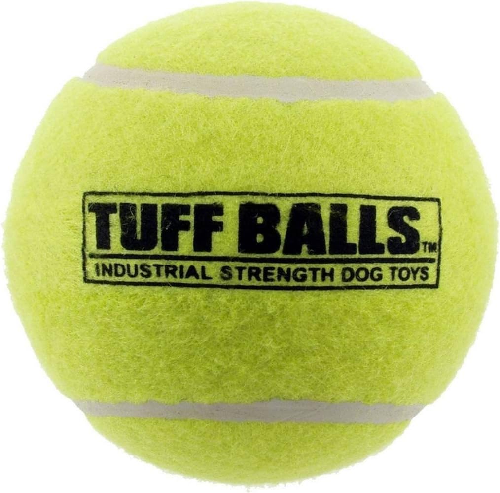 Petsport Usa 4' Giant Tuff Balls For Large Dogs [Pet Safe Non-Toxic Industrial Strength Tennis Balls For Exercise, Play Time & Dog Training](12 Pack)