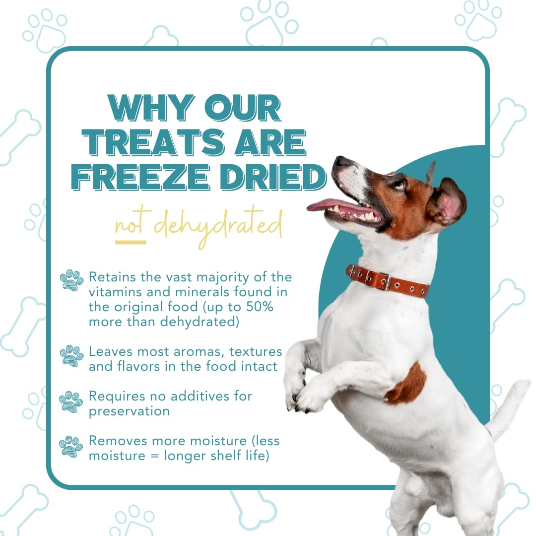 Remys Kitchen Just Turkey Hearts Freeze Dried Dog Treats USA Sourced and Small Batch Made - Human-Grade, All Natural Single Ingr
