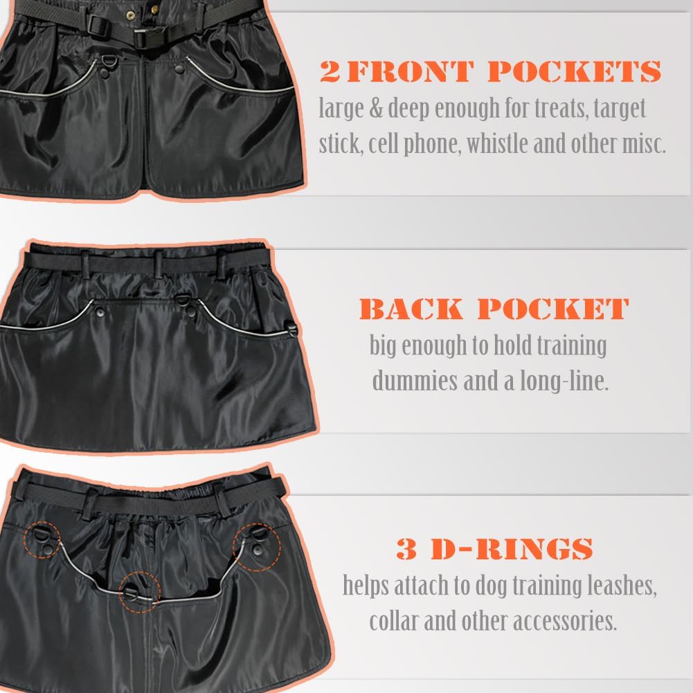 Suweisua Dog Trainer Vest For Men Women With Big And Deep Pockets, Pet Handler Waist Treat Pouch Apron Design Of Functionality F