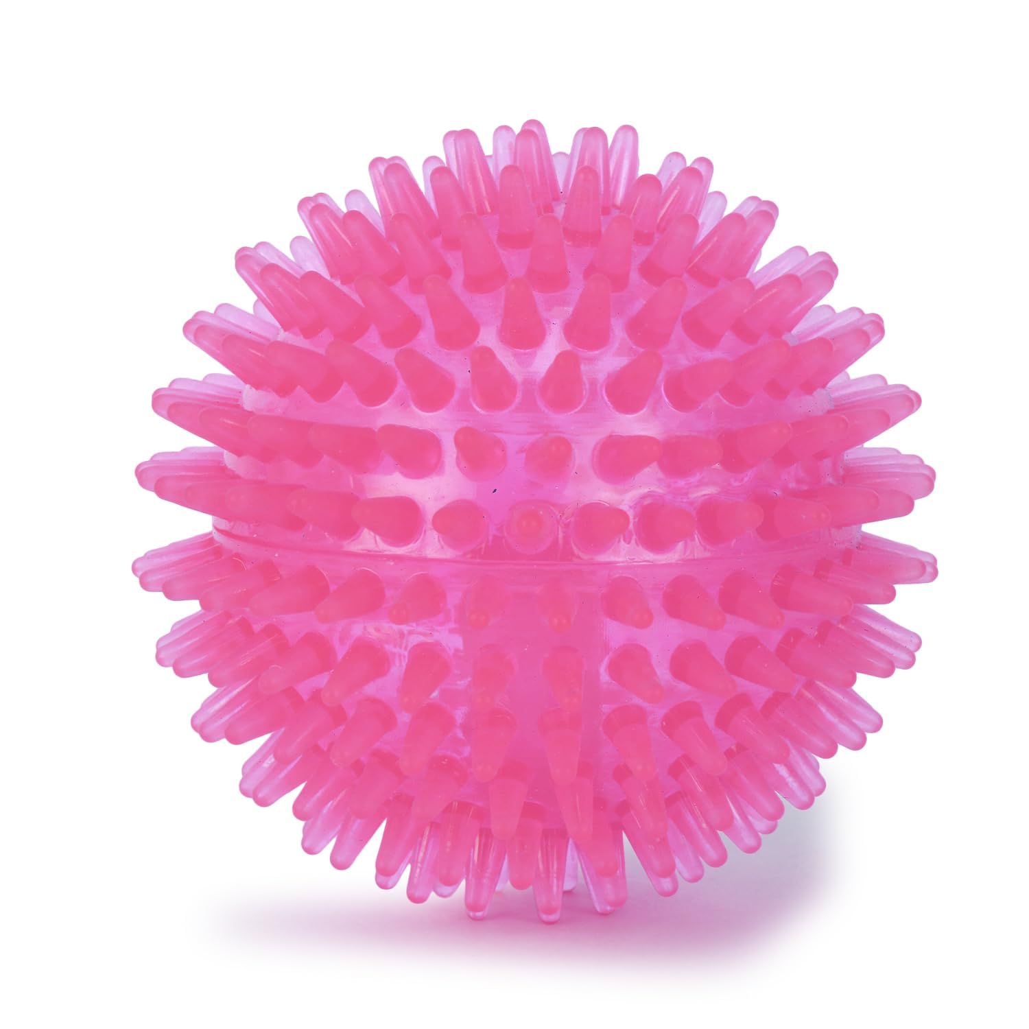 Zooop Spiked Squeaky Chew Ball For Dogs & Puppies | Color May Vary