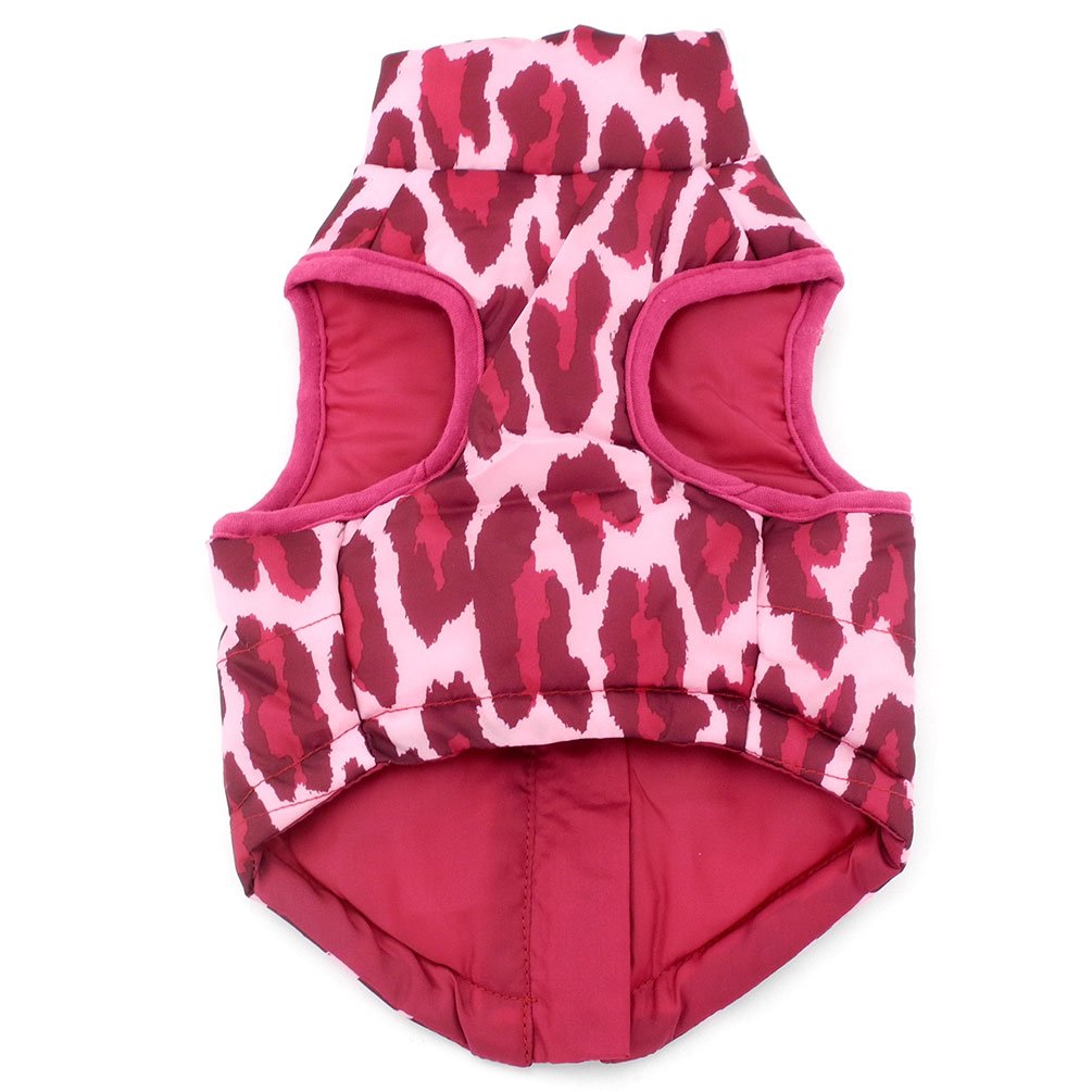 Smalllee_Lucky_Store New Various Pet Cat Dog Soft Padded Vest Harness Small Dog Clothes Hot Pink Leopard Xs, Model:Bfl049-Hotpin