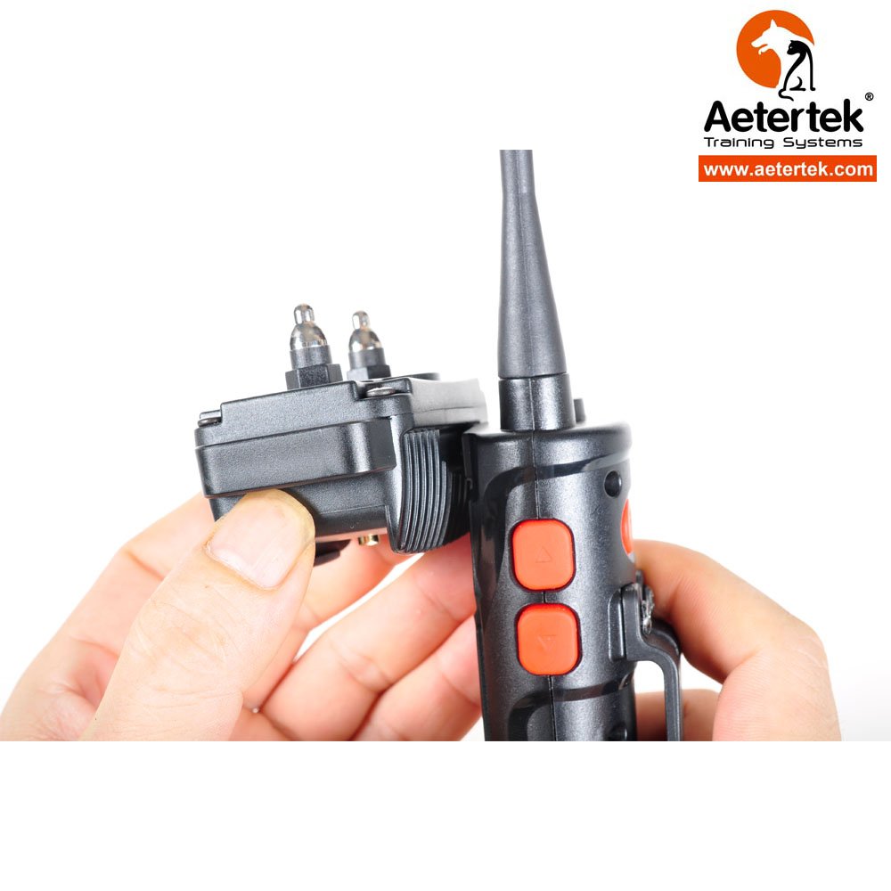 Aetertek 1100 Yard Remote Dog Training Collar - 2-Dog Kit, Waterproof, Anti Bark, Black, Model AT919_1