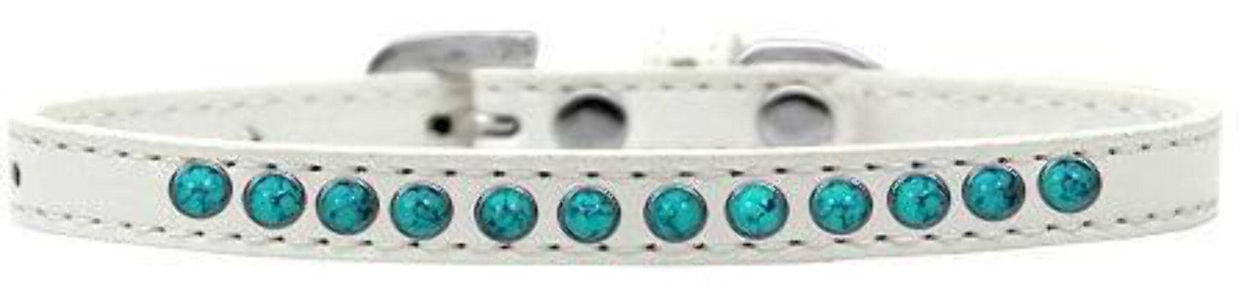 Dog, Puppy & Pet Fashion Collar, "Premium Southwest Turquoise Pearl" Light Pink 12
