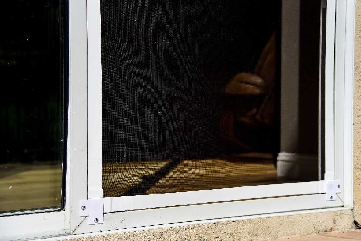 Pet Door Sliding Door Screen Kit | Patio Screen Door Replacement Kit | Dog & Cat Screen Kit for Any Framed Screen | White Tape,